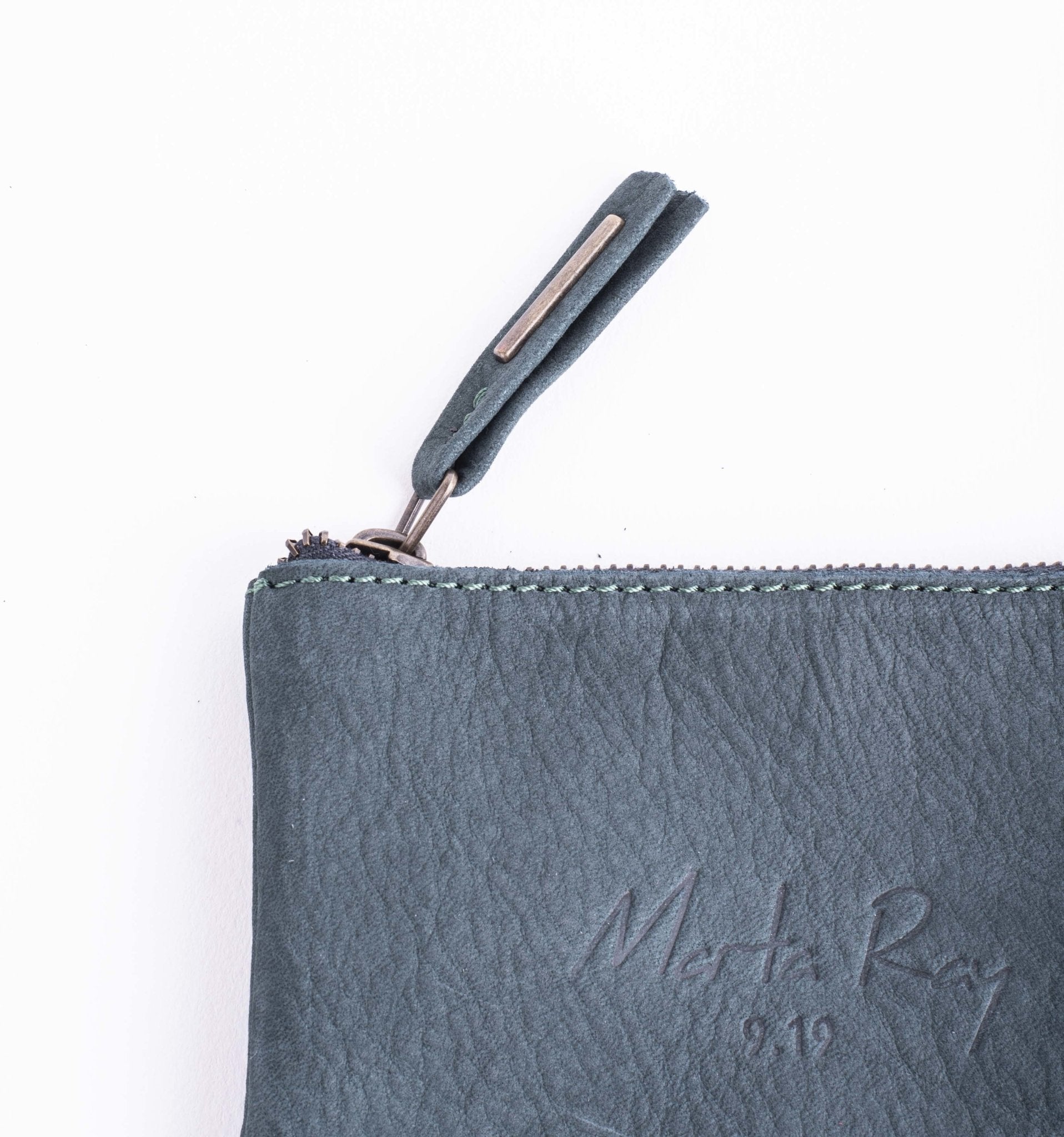 Pia Mini long beach ottanio - borsa make-up in pelle blu - Marta Ray
