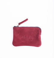 Pia Mini long beach rubino - borsa make-up in pelle rossa - Marta Ray