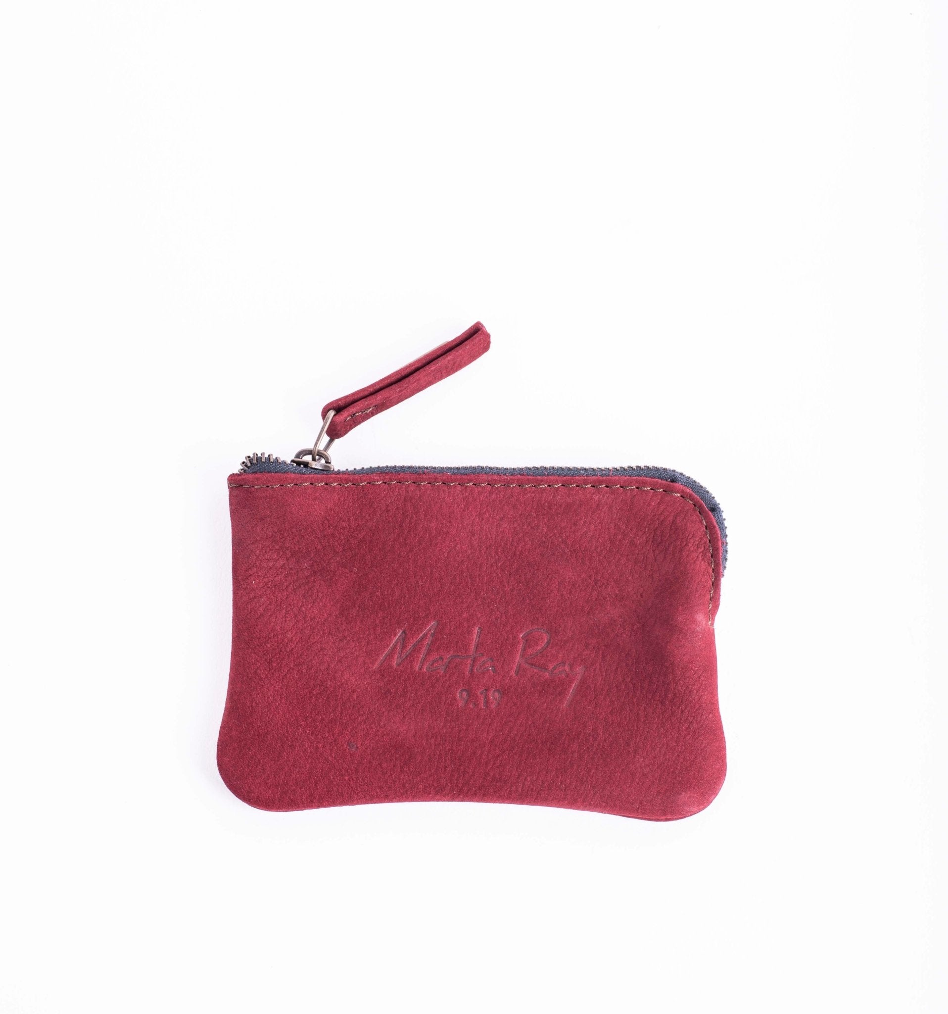 Pia Mini long beach rubino - borsa make-up in pelle rossa - Marta Ray