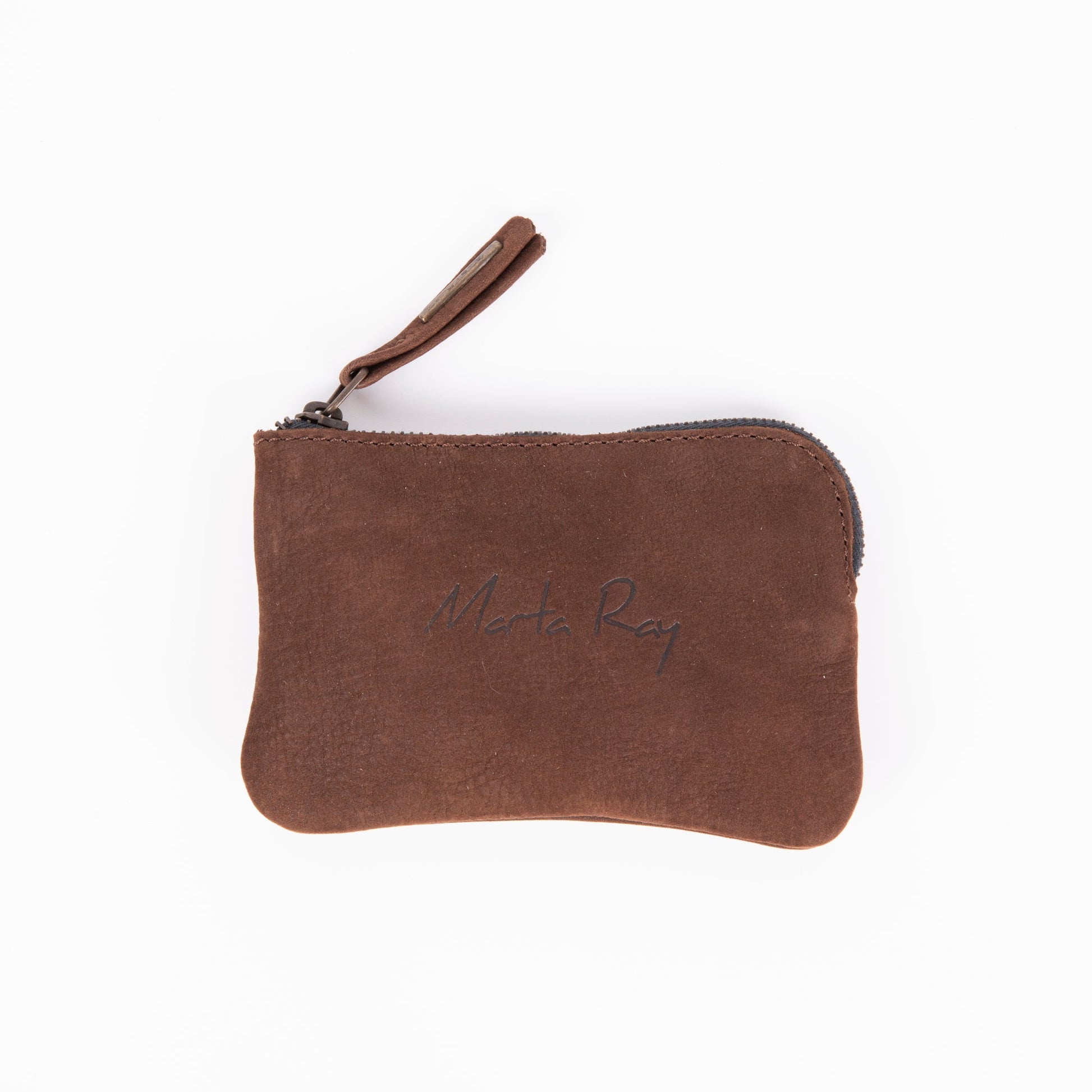 Pia Mini long beach sigaro - borsa make-up in pelle marrone - Marta Ray