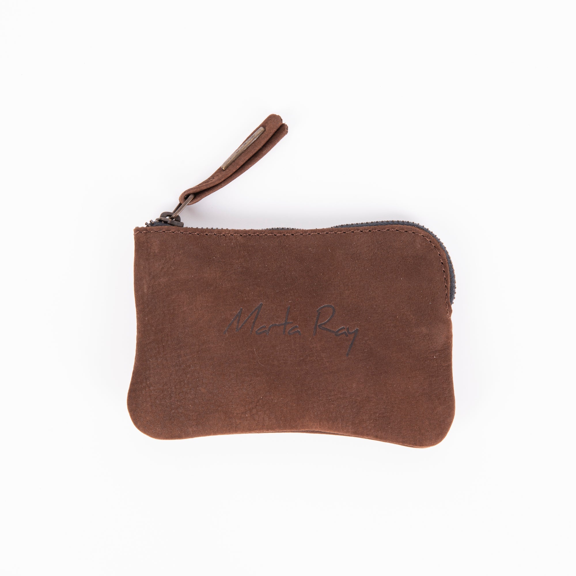Pia Mini long beach sigaro - borsa make-up in pelle marrone - Marta Ray