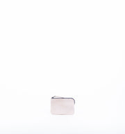 Pia Mini mousse latte macchiato - borsa make-up in pelle bianca - Marta Ray