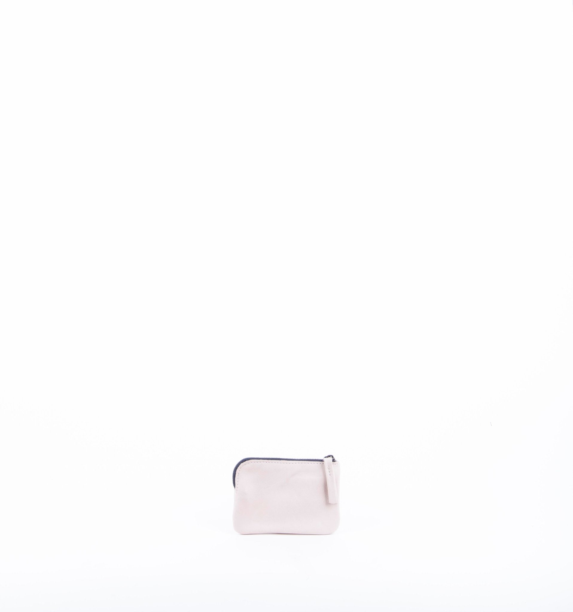 Pia Mini mousse latte macchiato - borsa make-up in pelle bianca - Marta Ray