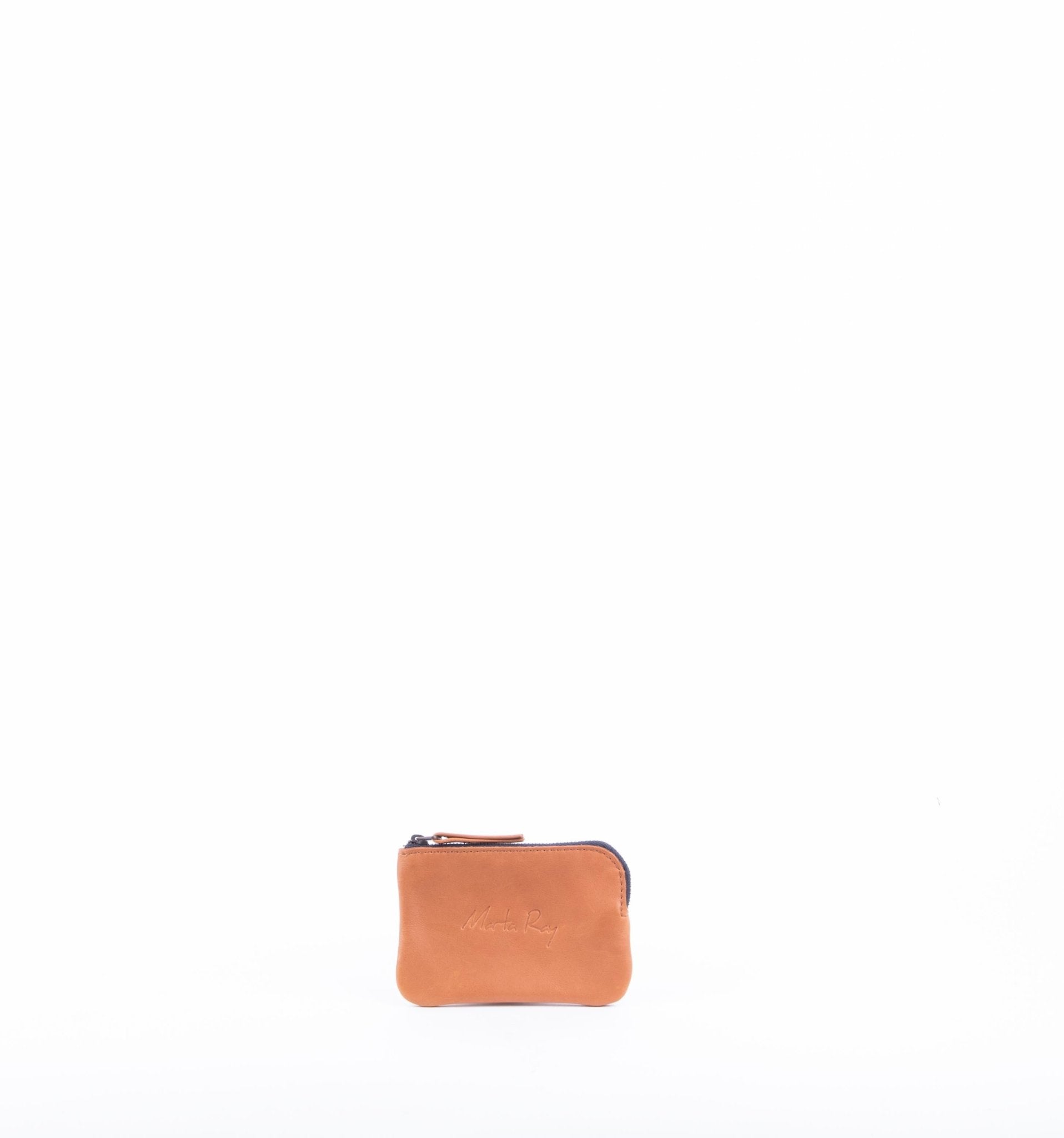 Pia Mini mousse whisky - borsa make-up in pelle marrone - Marta Ray