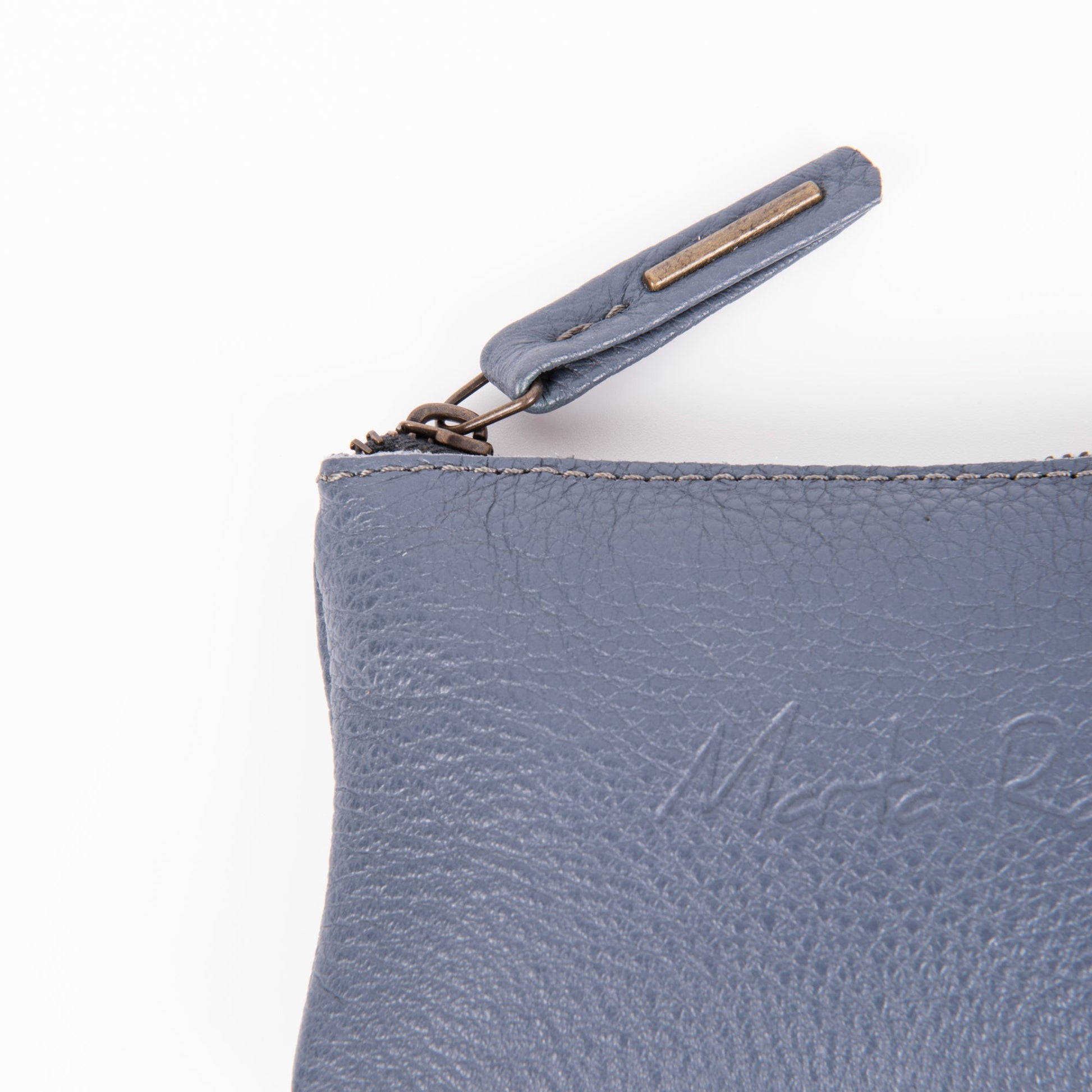 Pia Mini new york oceania - borsa make-up in pelle blu - Marta Ray