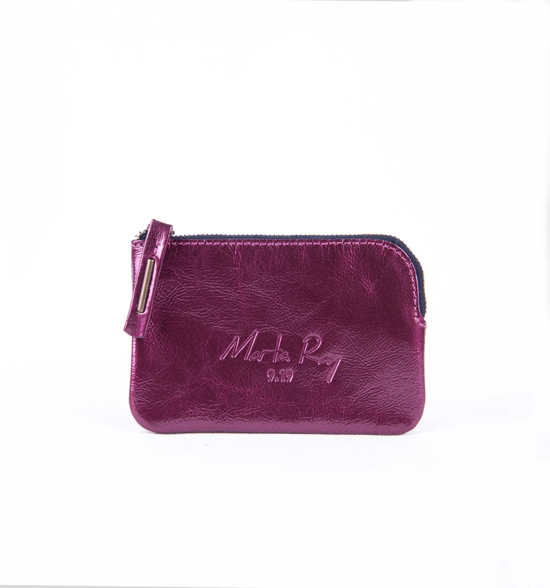 Pia Mini vernice iris - borsa make-up in pelle viola - Marta Ray