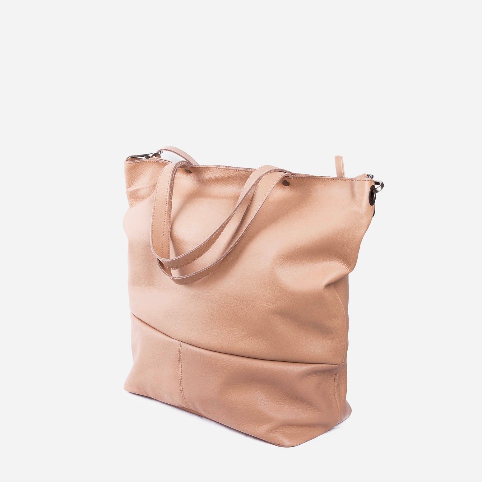Pola amalfi nocciola - borsa shopping in pelle marrone - Marta Ray