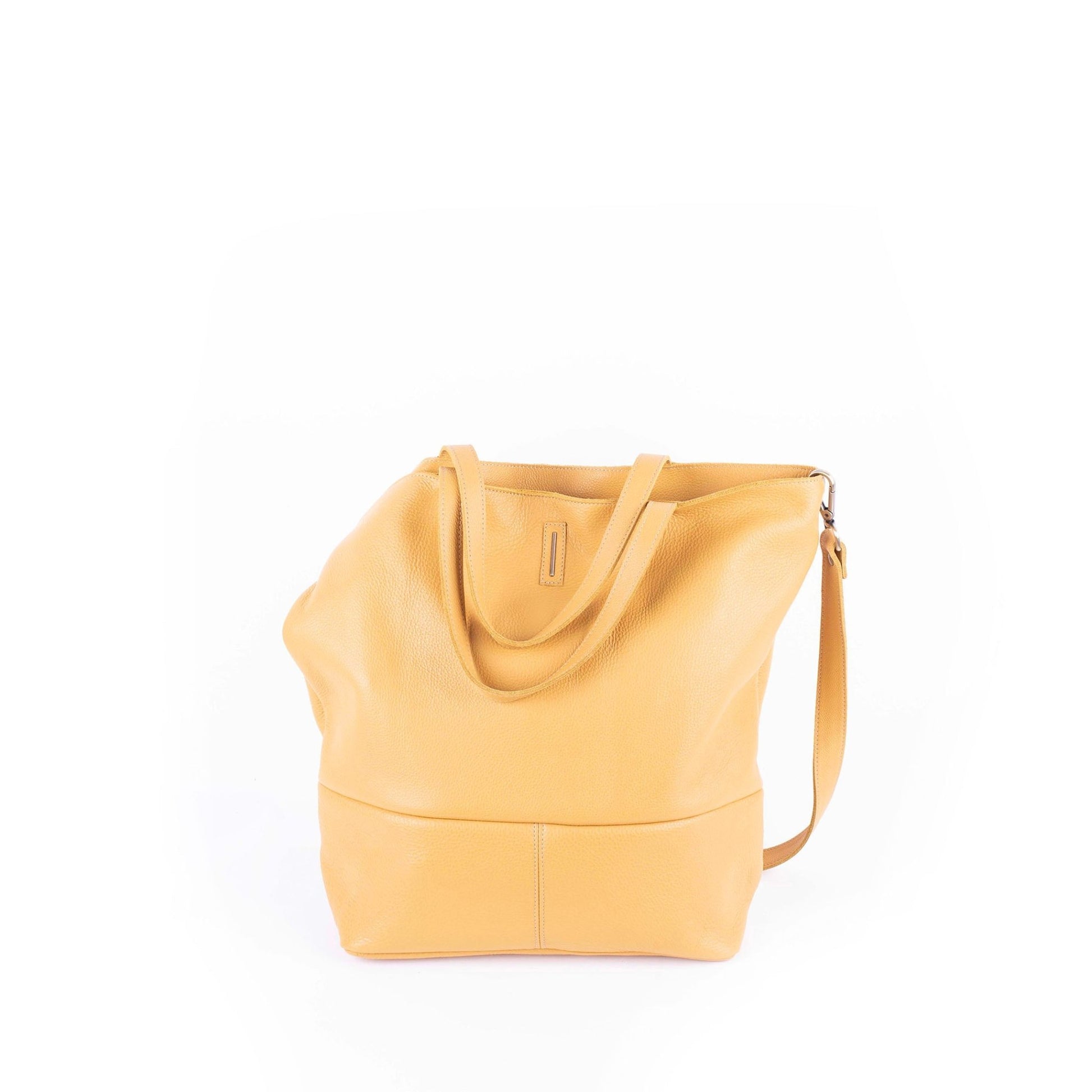 Pola new york kayak - borsa shopping in pelle gialla - Marta Ray