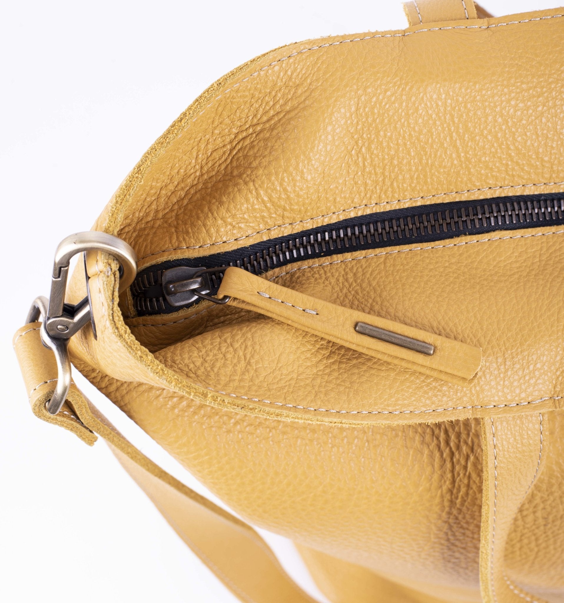 Pola new york kayak - borsa shopping in pelle gialla - Marta Ray