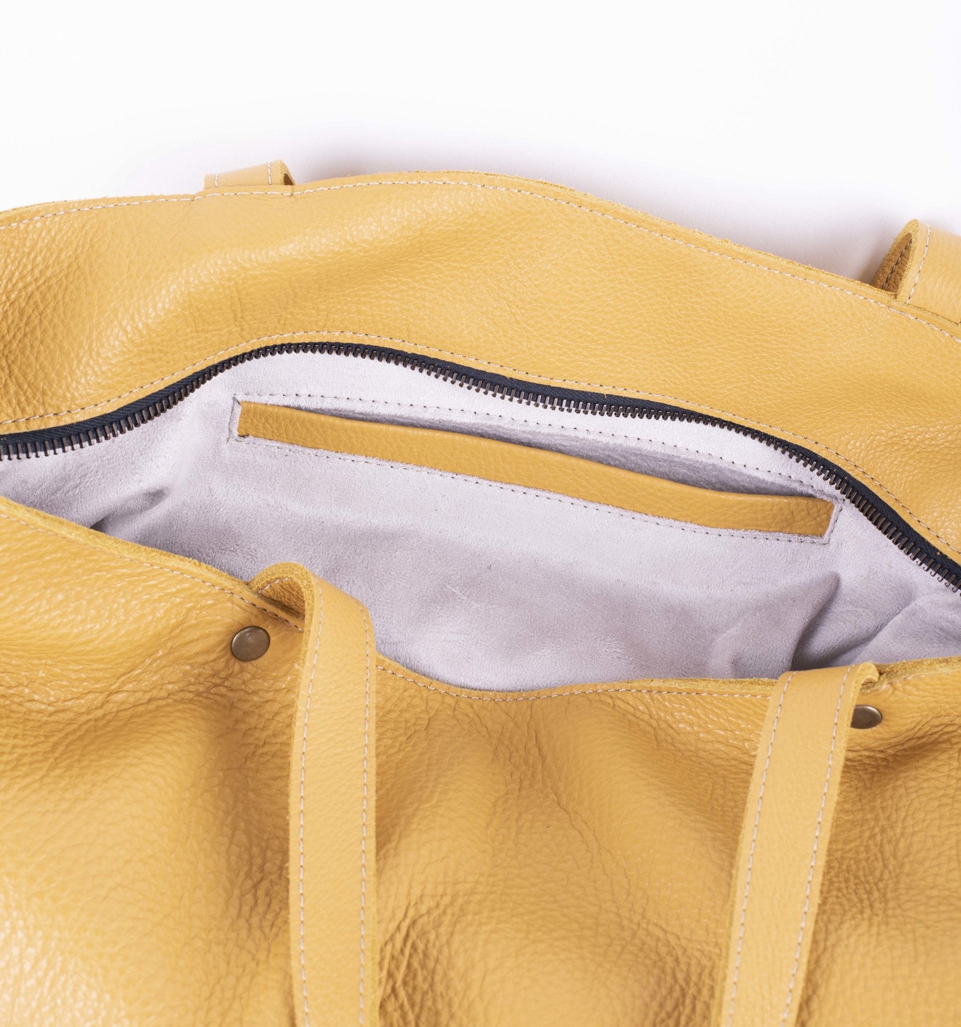 Pola new york kayak - borsa shopping in pelle gialla - Marta Ray