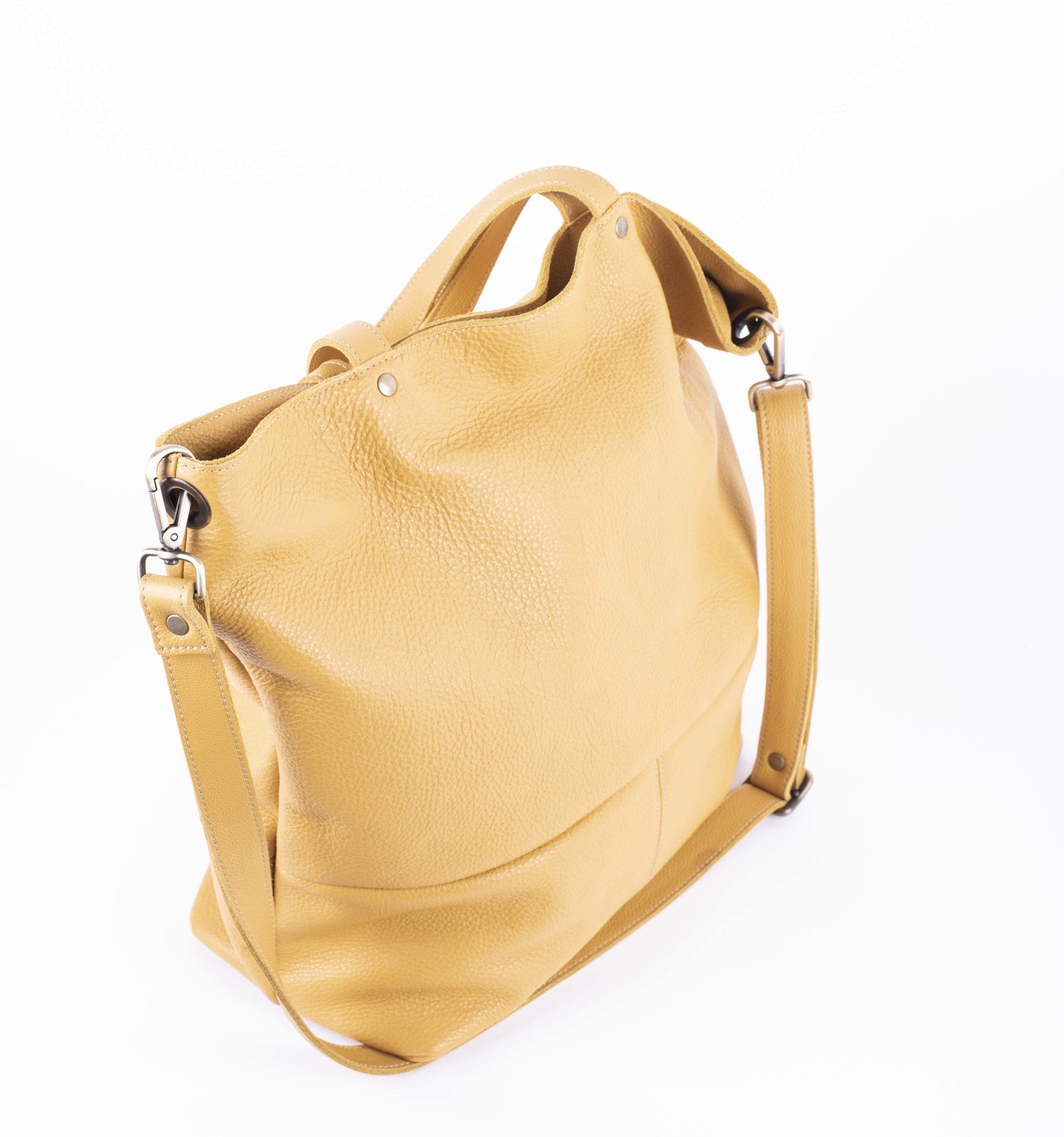 Pola new york kayak - borsa shopping in pelle gialla - Marta Ray