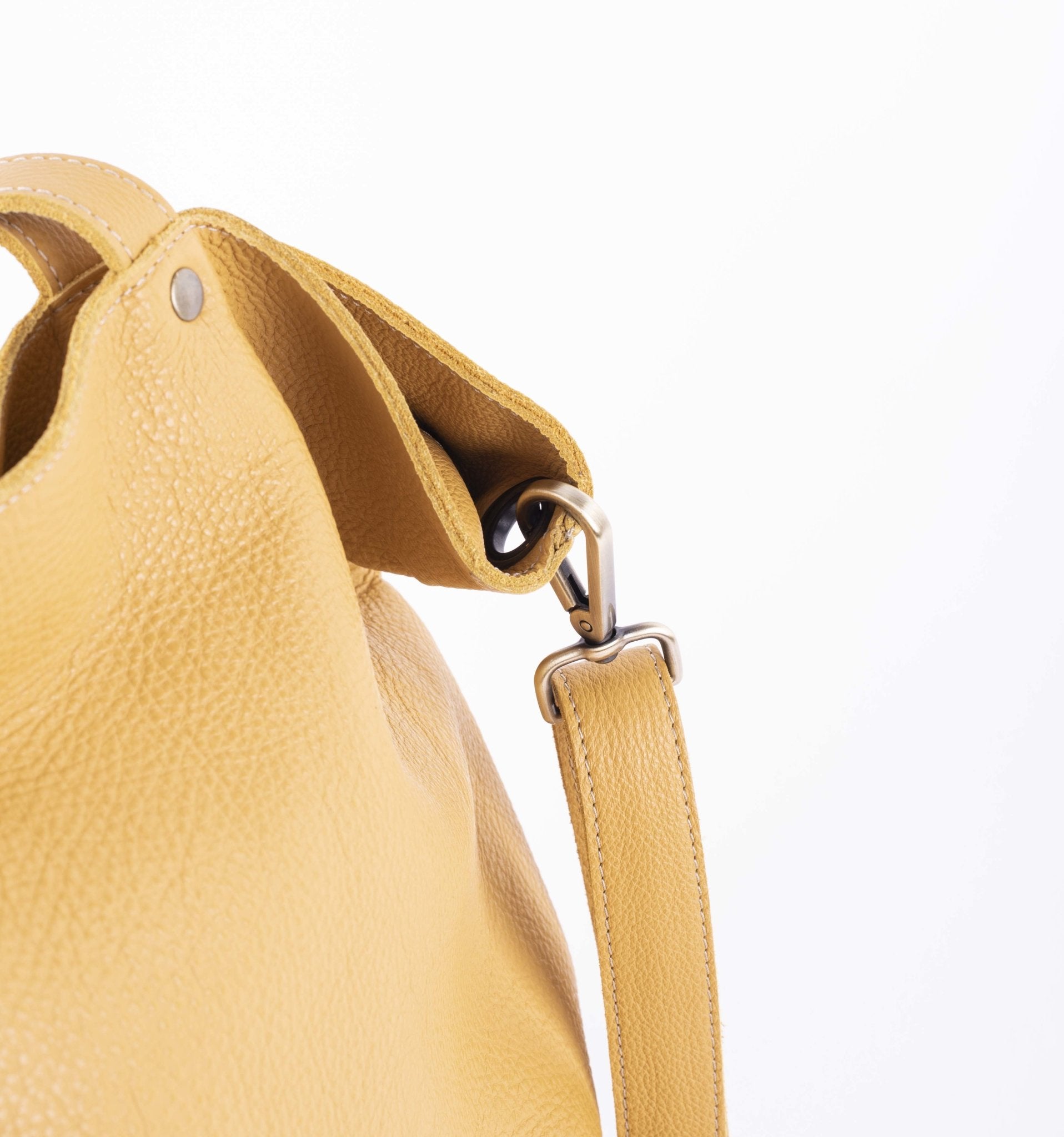 Pola new york kayak - borsa shopping in pelle gialla - Marta Ray