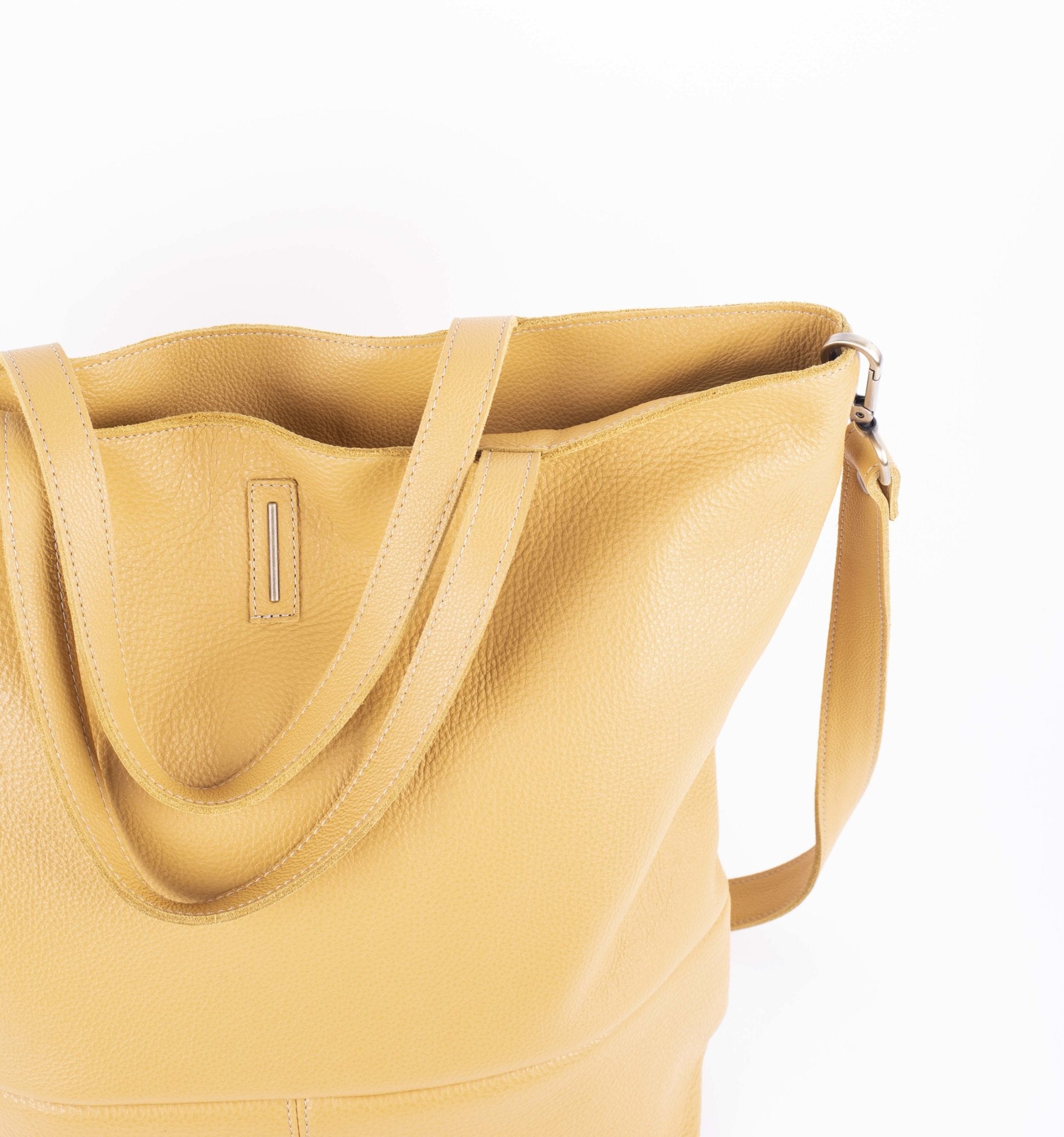 Pola new york kayak - borsa shopping in pelle gialla - Marta Ray