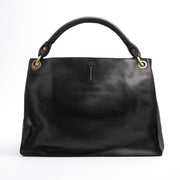 Rebecca mousse nero - borsa a mano in pelle nera - Marta Ray