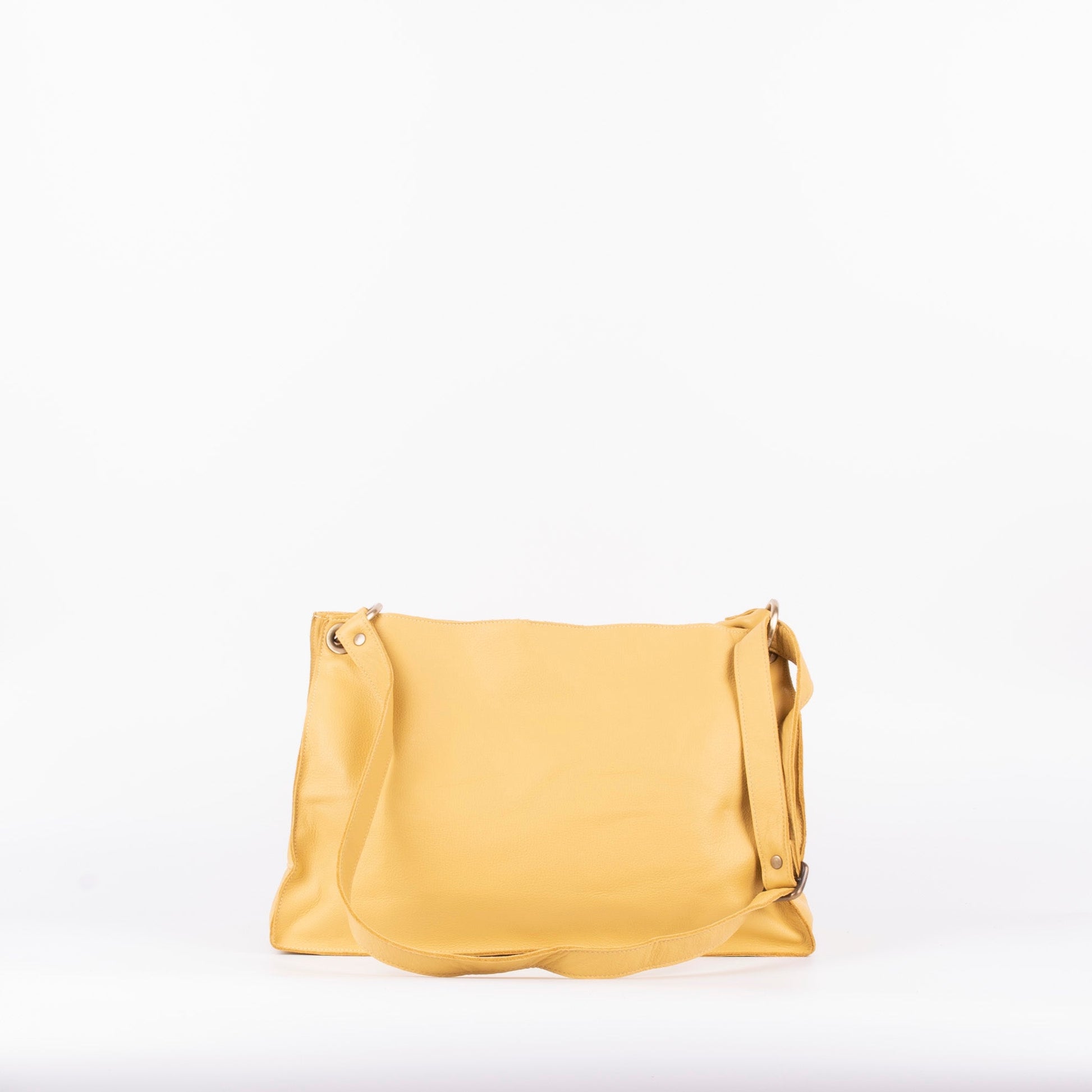 Rebecca mousse sole - borsa a tracolla e spalla in pelle gialla - Marta Ray