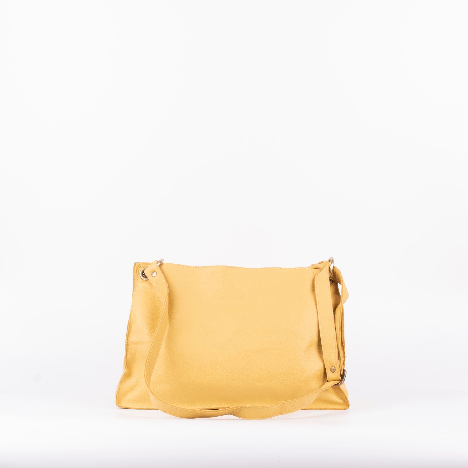 Rebecca mousse sole - borsa a tracolla e spalla in pelle gialla - Marta Ray