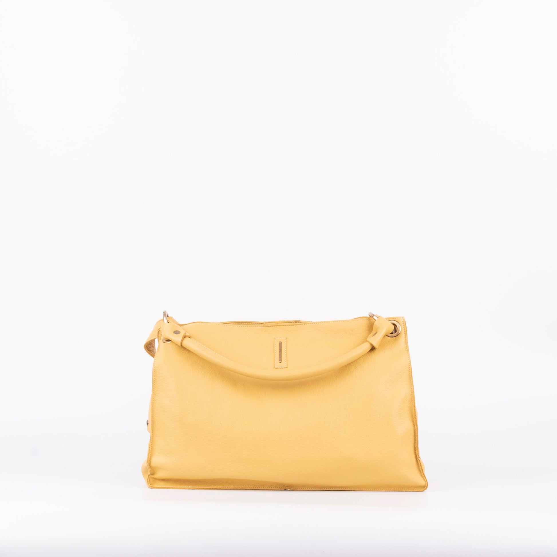 Rebecca mousse sole - borsa a tracolla e spalla in pelle gialla - Marta Ray