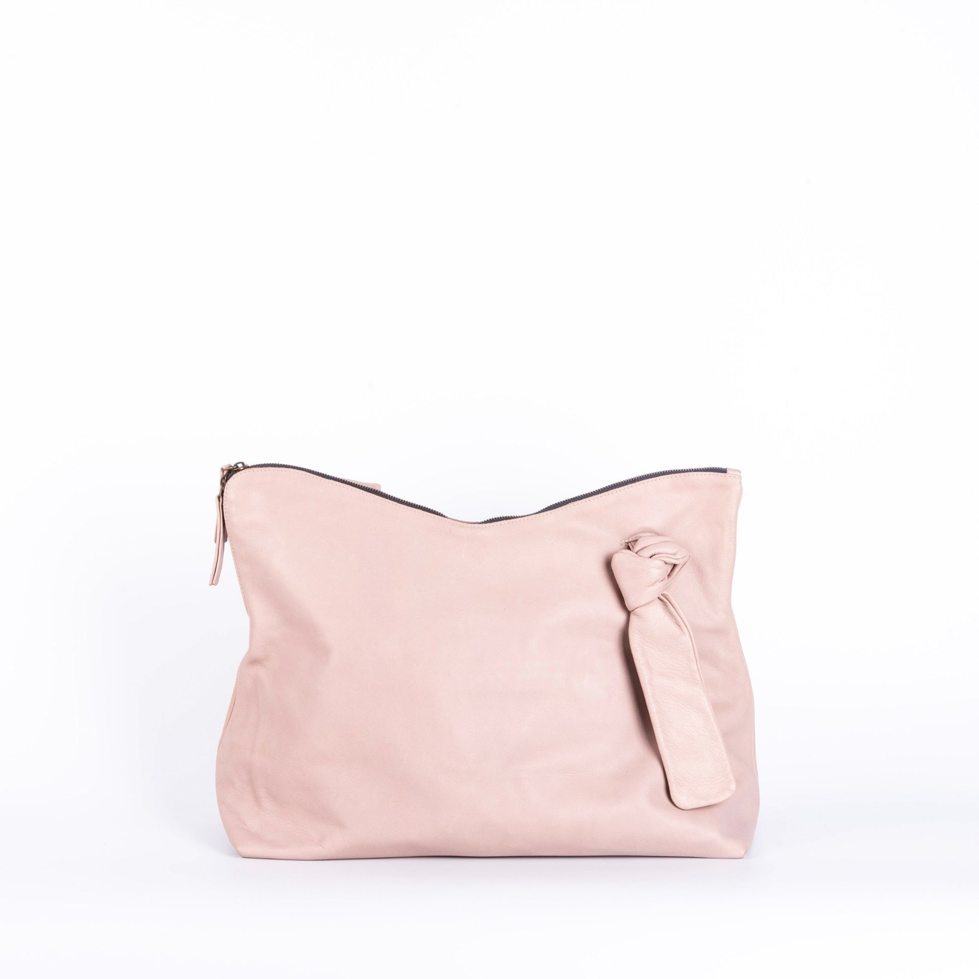 Reggie mousse nudo - borsa shopping in morbida pelle neutra - Marta Ray