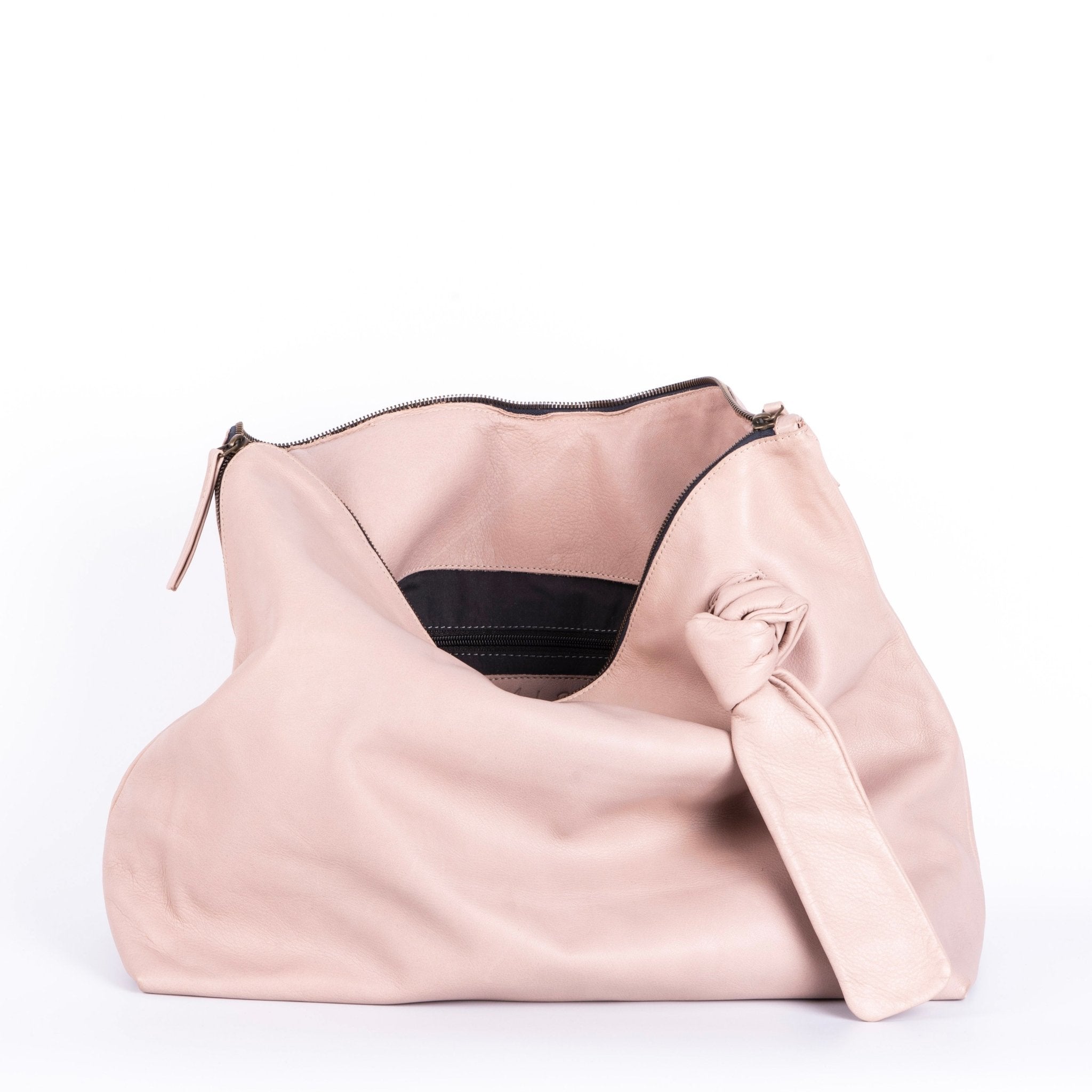 Reggie mousse nudo - borsa shopping in morbida pelle neutra - Marta Ray