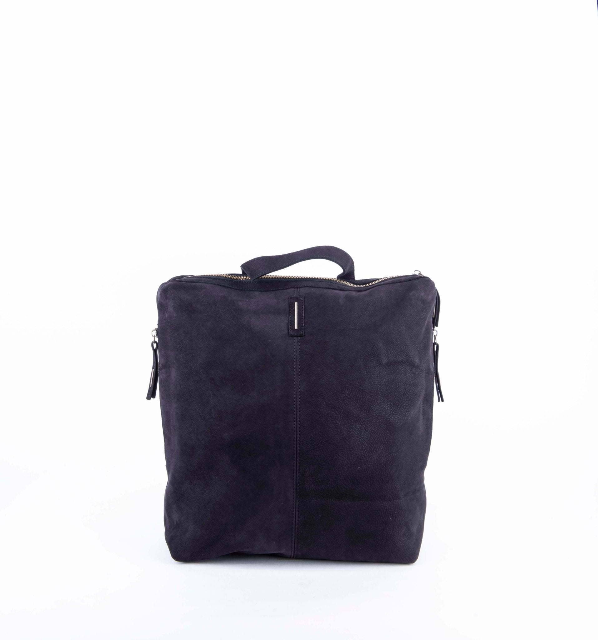 Roxy long beach nero - zaino in pelle nera - Marta Ray