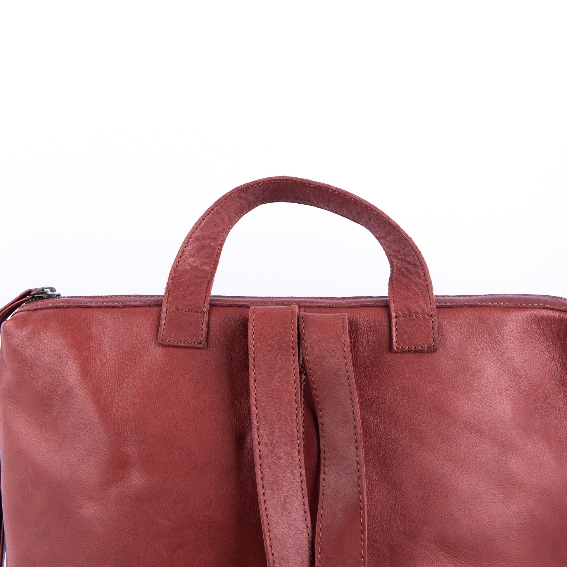 Roxy mousse cuoio inglese - zaino in pelle marrone - Marta Ray