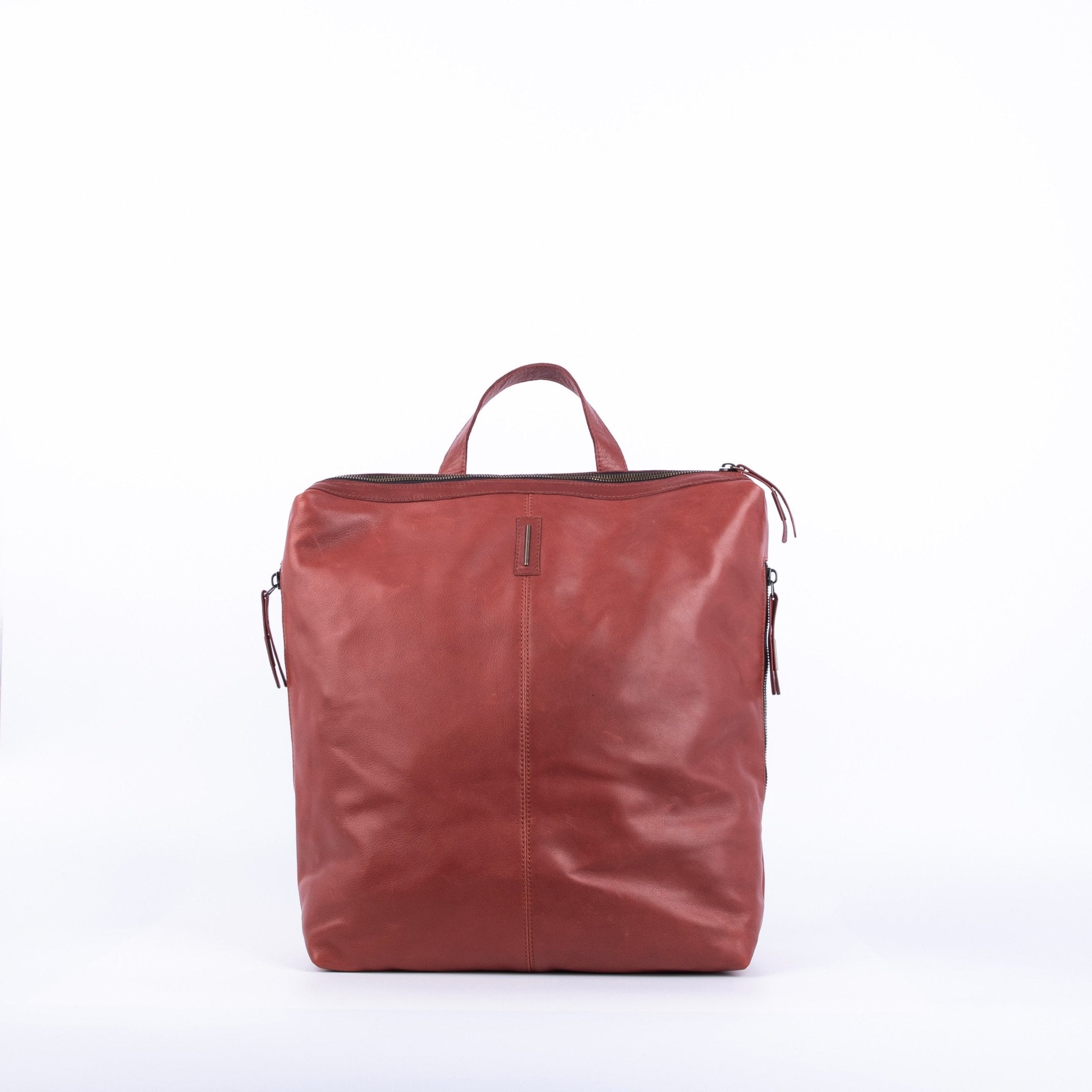 Roxy mousse cuoio inglese - zaino in pelle marrone - Marta Ray
