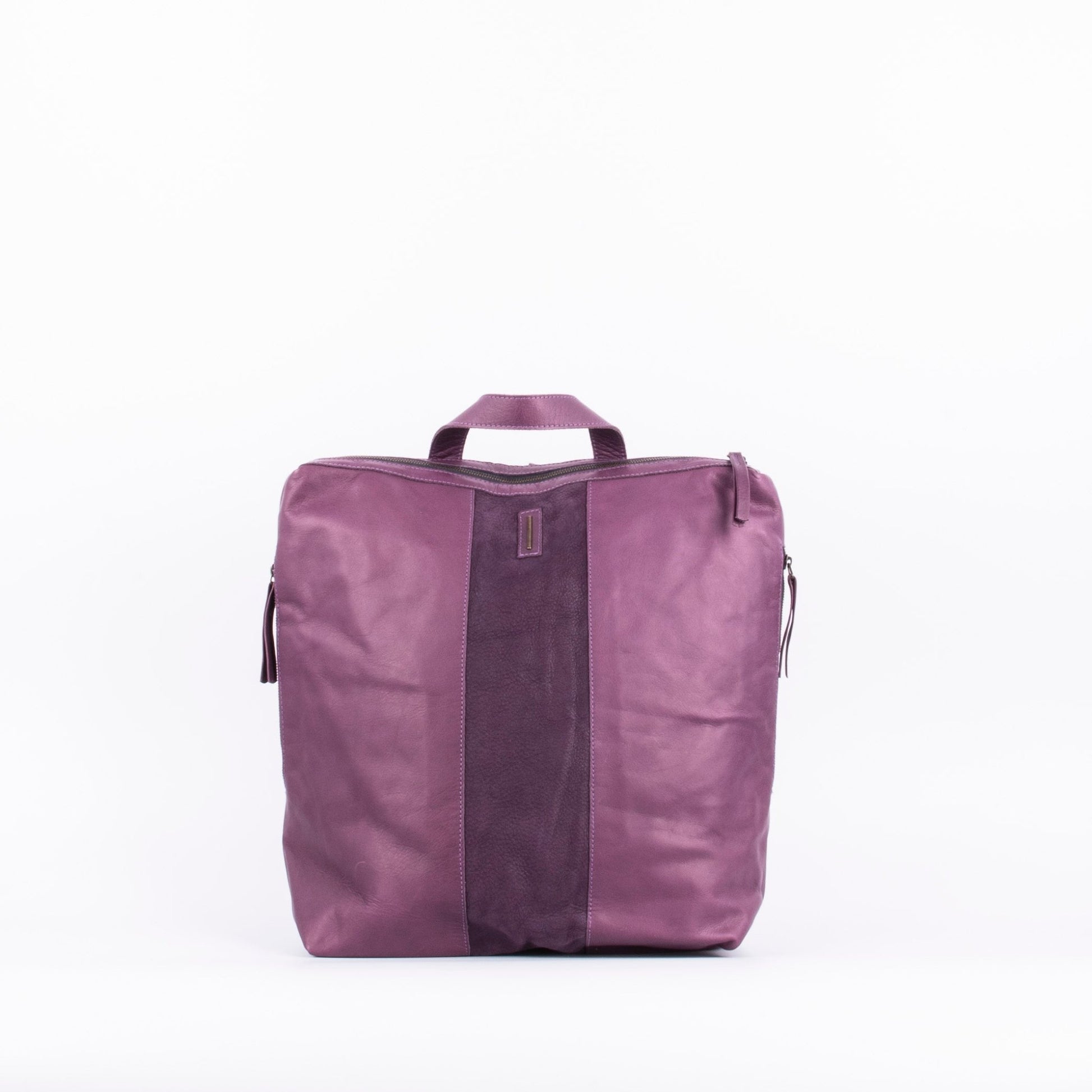 Roxy mousse long beach grape wine - zaino in pelle viola - Marta Ray