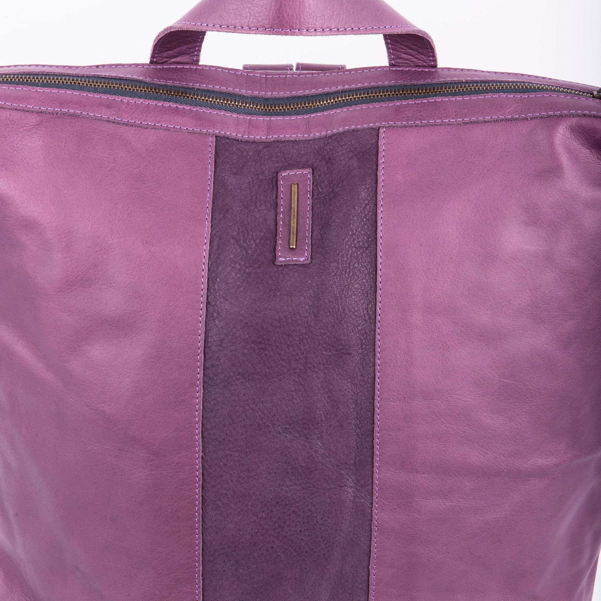 Roxy mousse long beach grape wine - zaino in pelle viola - Marta Ray