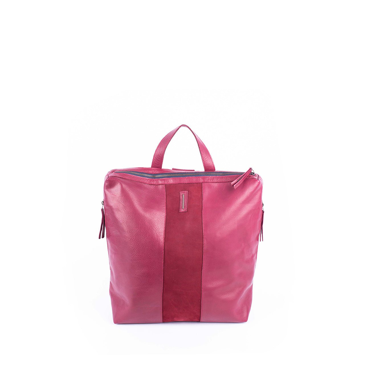 Roxy mousse + long beach rubino - zaino in pelle rossa - Marta Ray