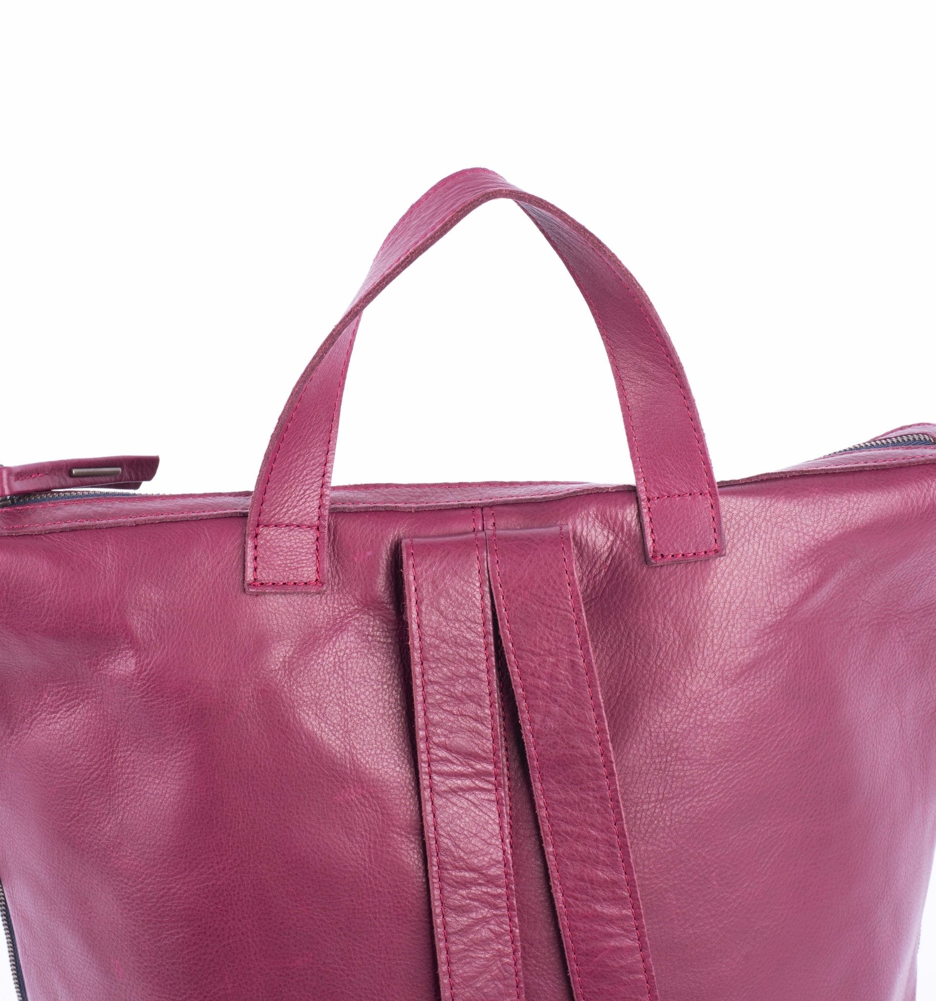 Roxy mousse + long beach rubino - zaino in pelle rossa - Marta Ray