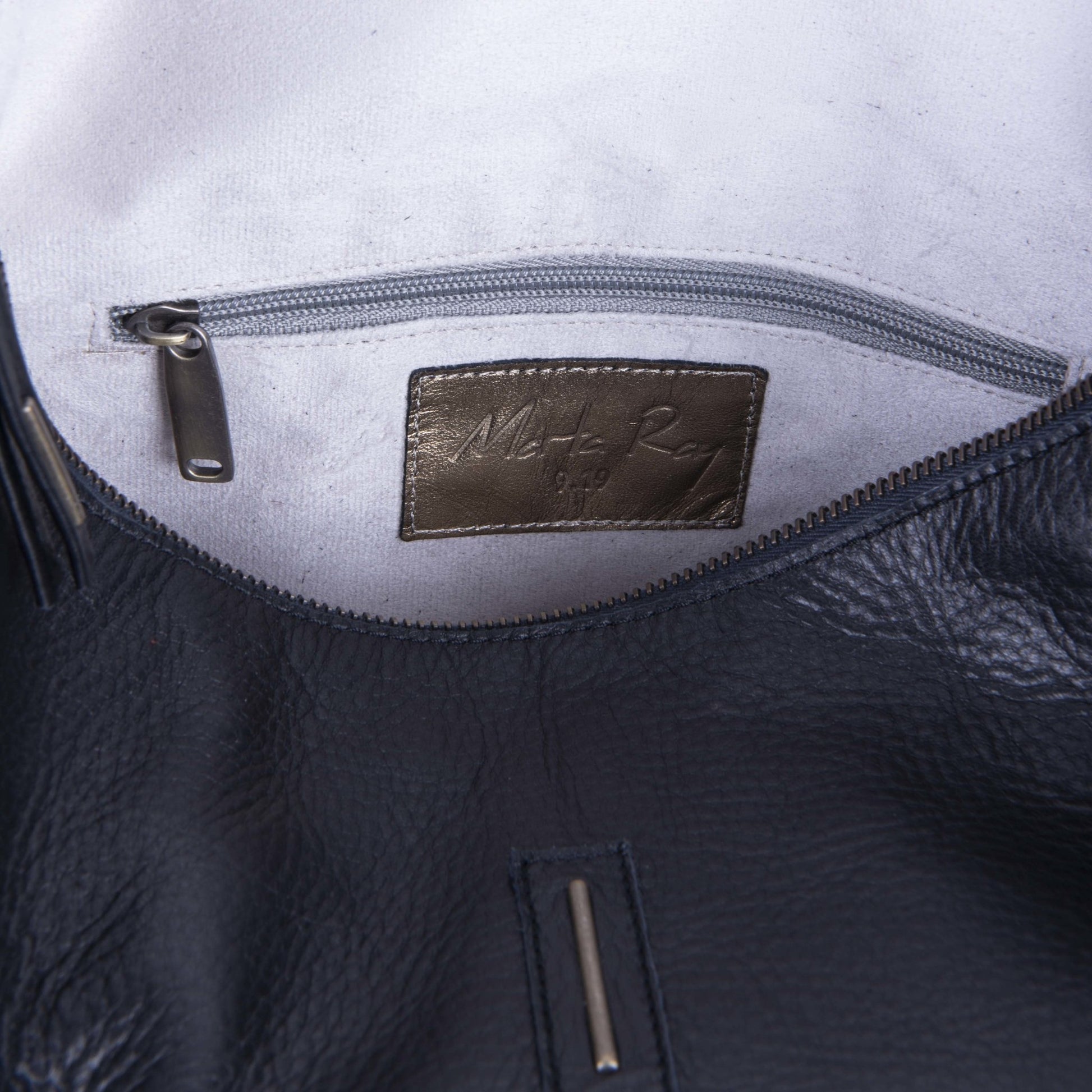Rumi mousse navy - zaino in pelle blu - Marta Ray