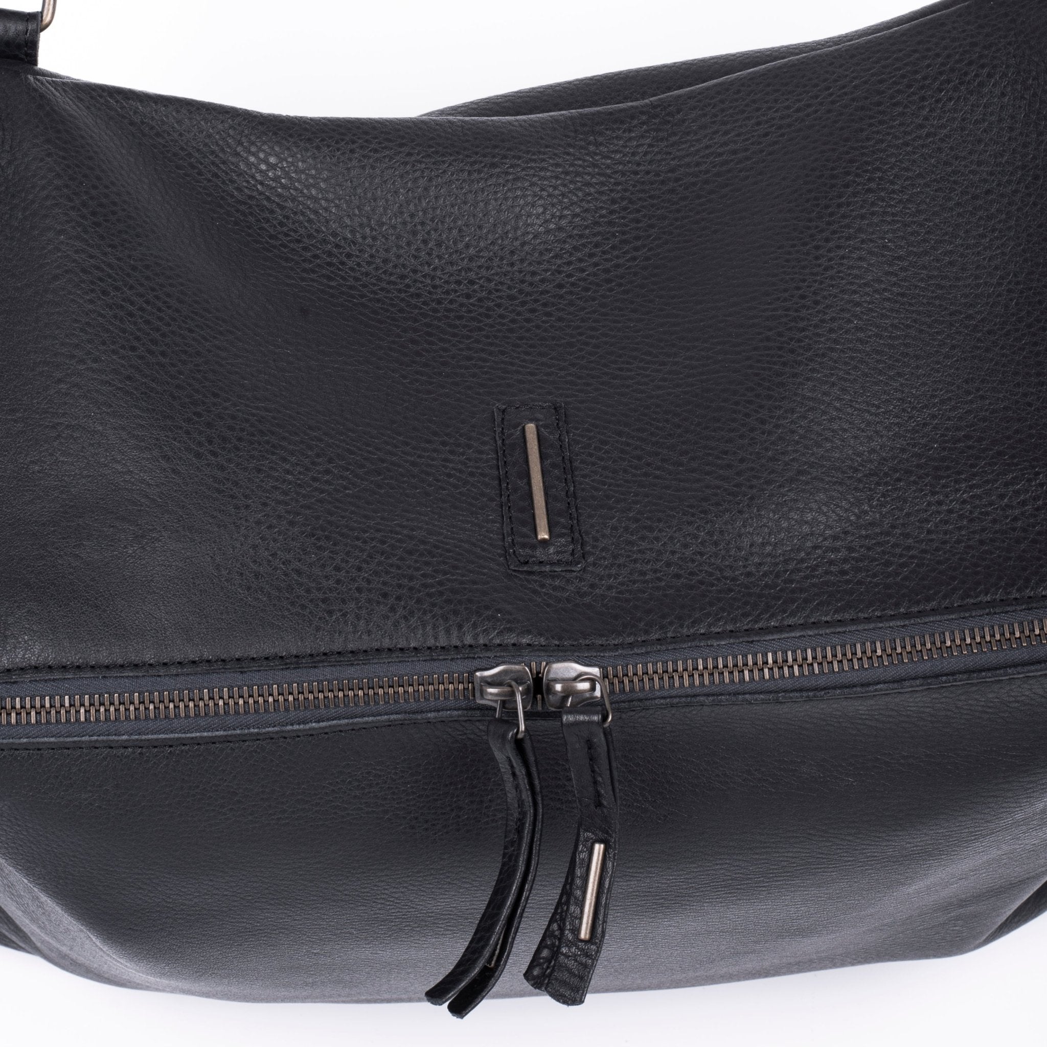 Saada martellato nero - borsa a tracolla in pelle nera - Marta Ray