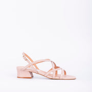 Sabrina savage nude - sandalo intrecciato in pelle beige - Marta Ray