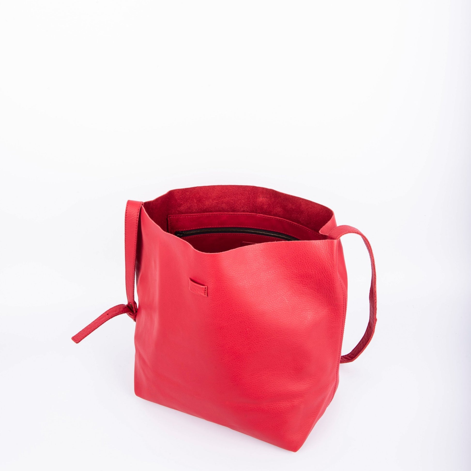 Sam amalfi rosso - borsa a tracolla in pelle rossa - Marta Ray