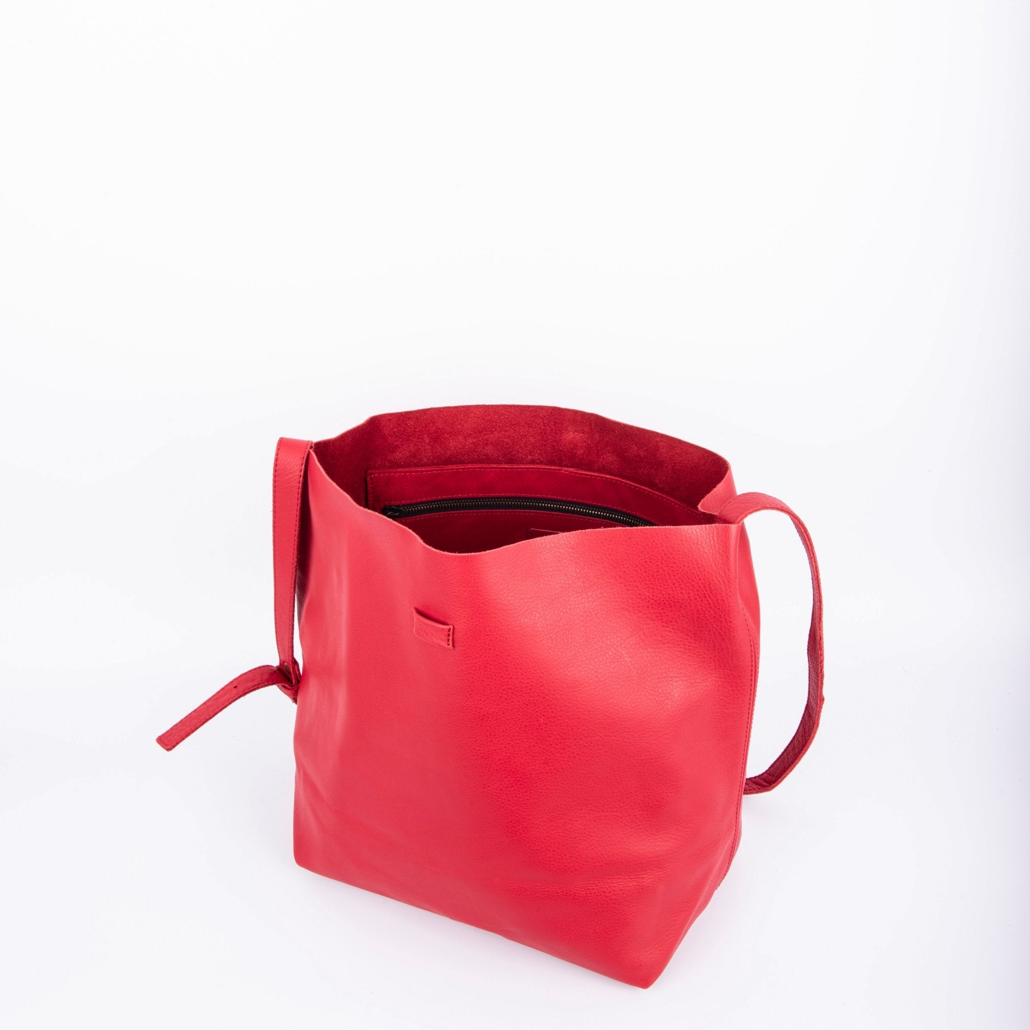 Sam amalfi rosso - borsa a tracolla in pelle rossa - Marta Ray