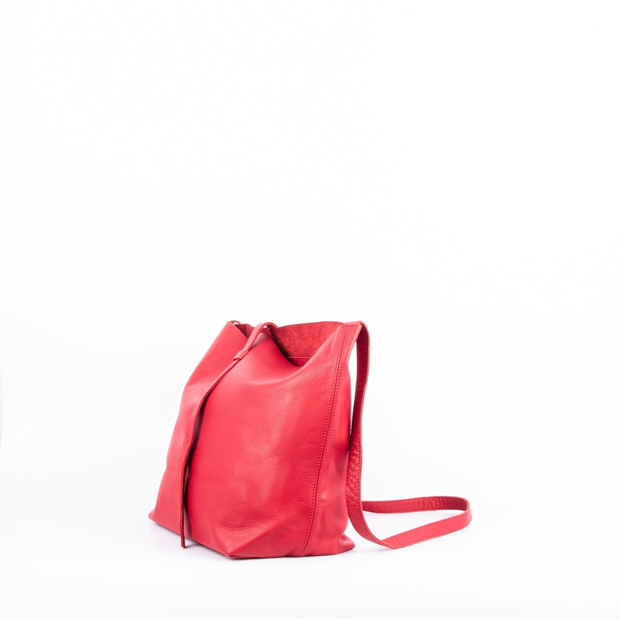 Sam amalfi rosso - borsa a tracolla in pelle rossa - Marta Ray