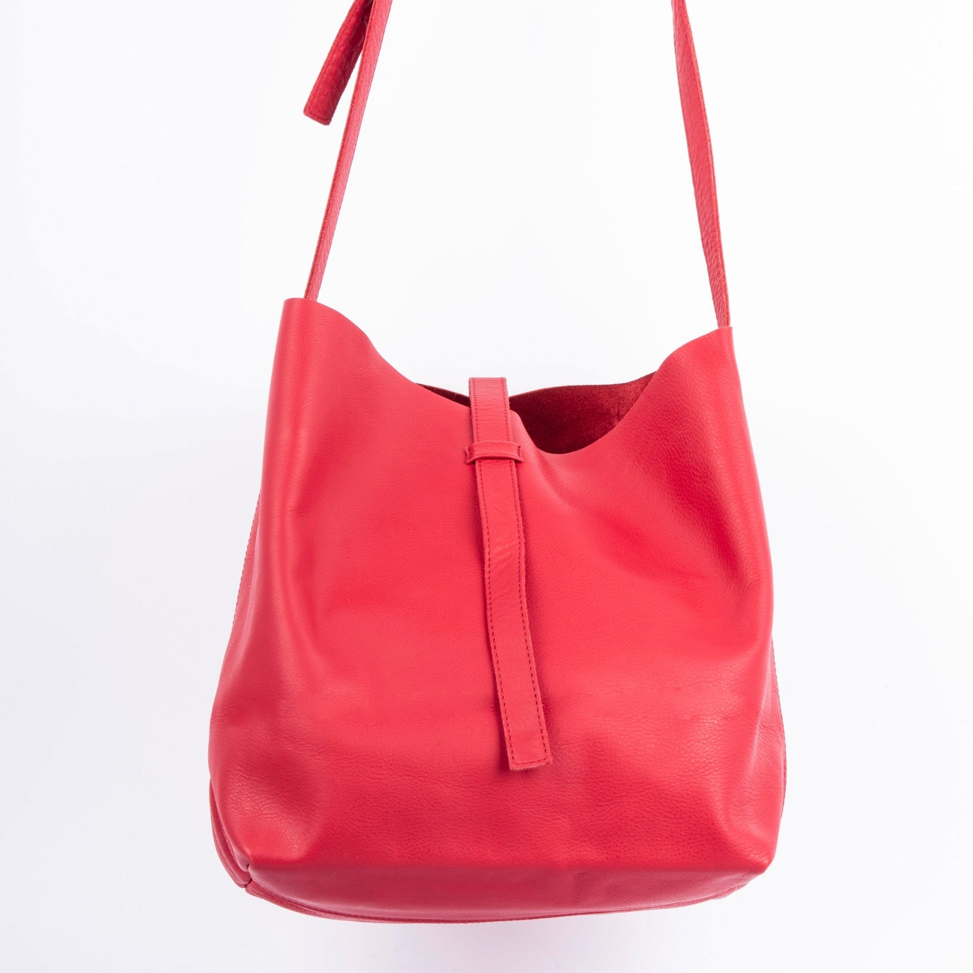 Sam amalfi rosso - borsa a tracolla in pelle rossa - Marta Ray