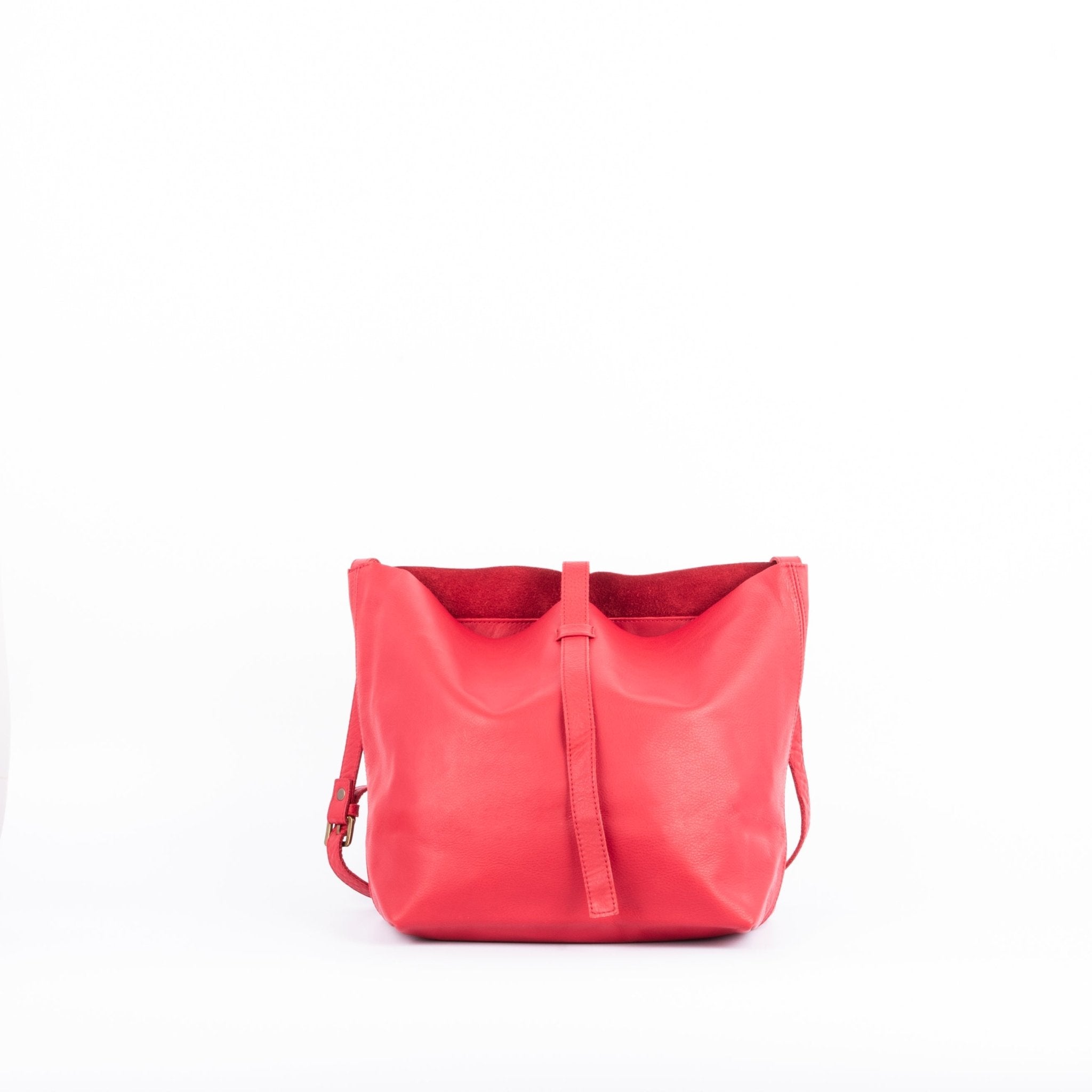 Sam amalfi rosso - borsa a tracolla in pelle rossa - Marta Ray