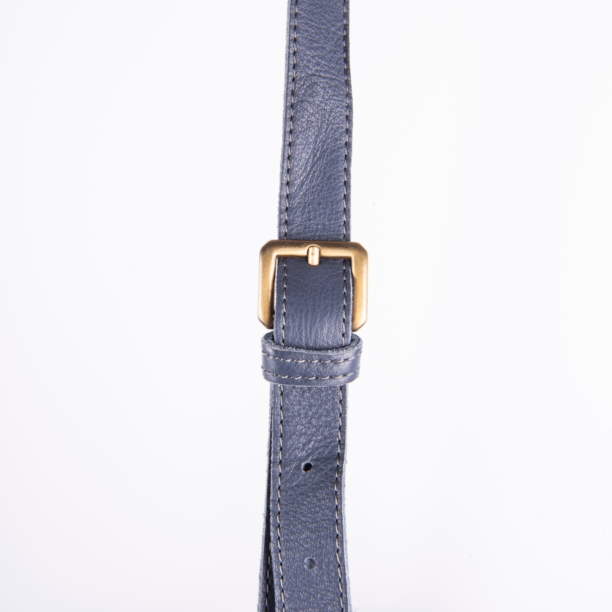 Sam mousse laminato jeans - borsa a tracolla in pelle blu - Marta Ray
