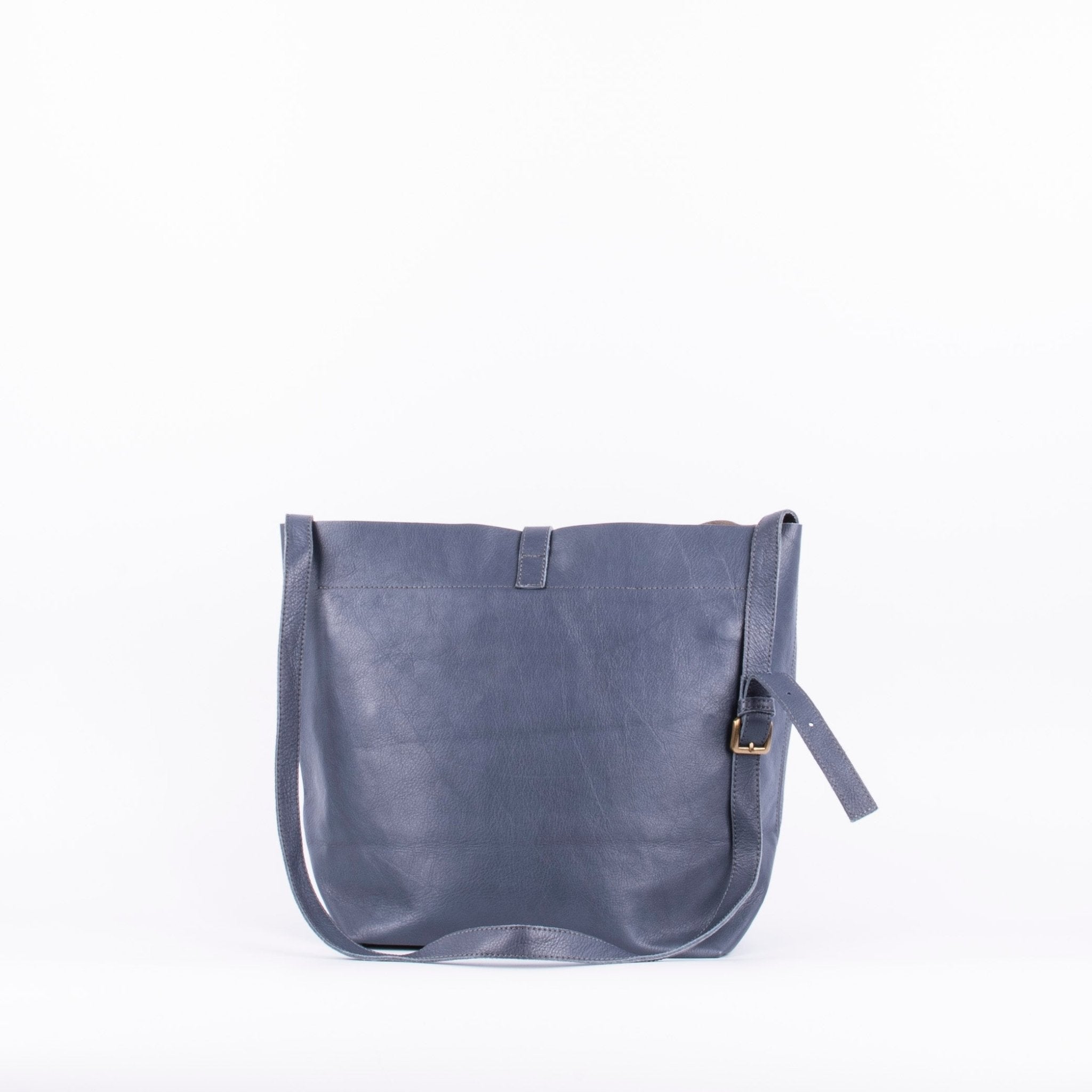 Sam mousse laminato jeans - borsa a tracolla in pelle blu - Marta Ray