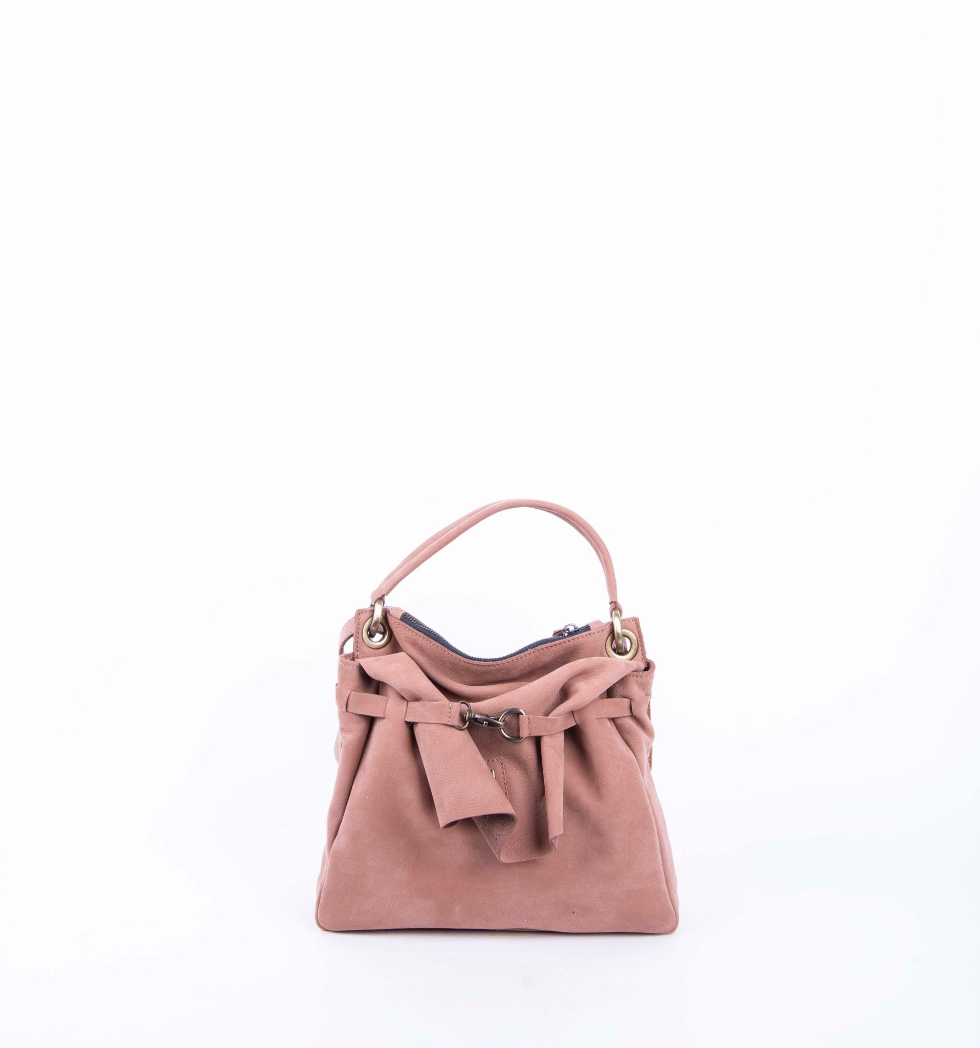 Sandy long beach cammeo - borsa a tracolla piccola in pelle naturale rosa - Marta Ray