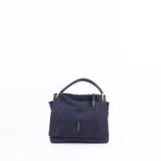 Sandy long beach navy - borsa a tracolla piccola in pelle blu - Marta Ray