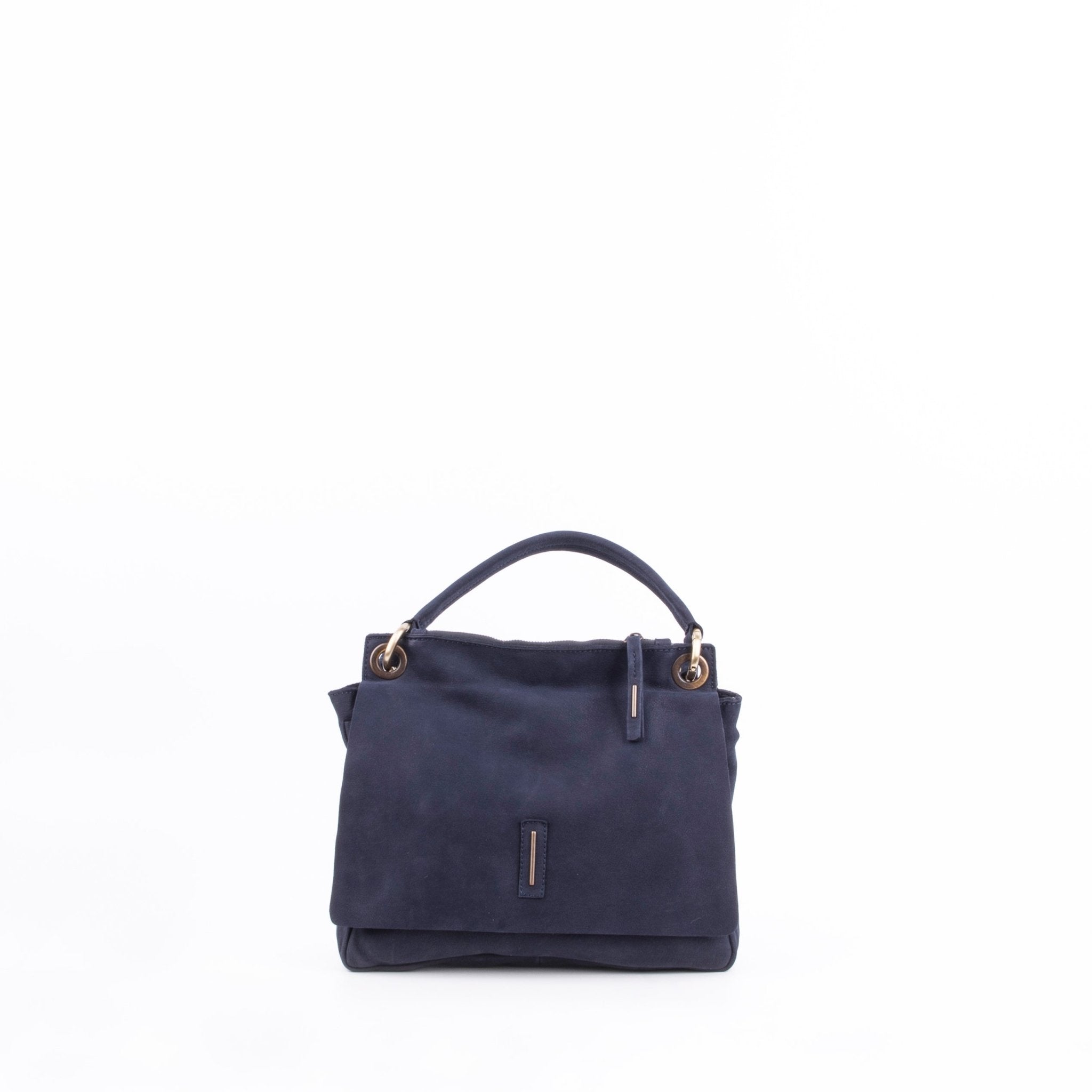 Sandy long beach navy - borsa a tracolla piccola in pelle blu - Marta Ray