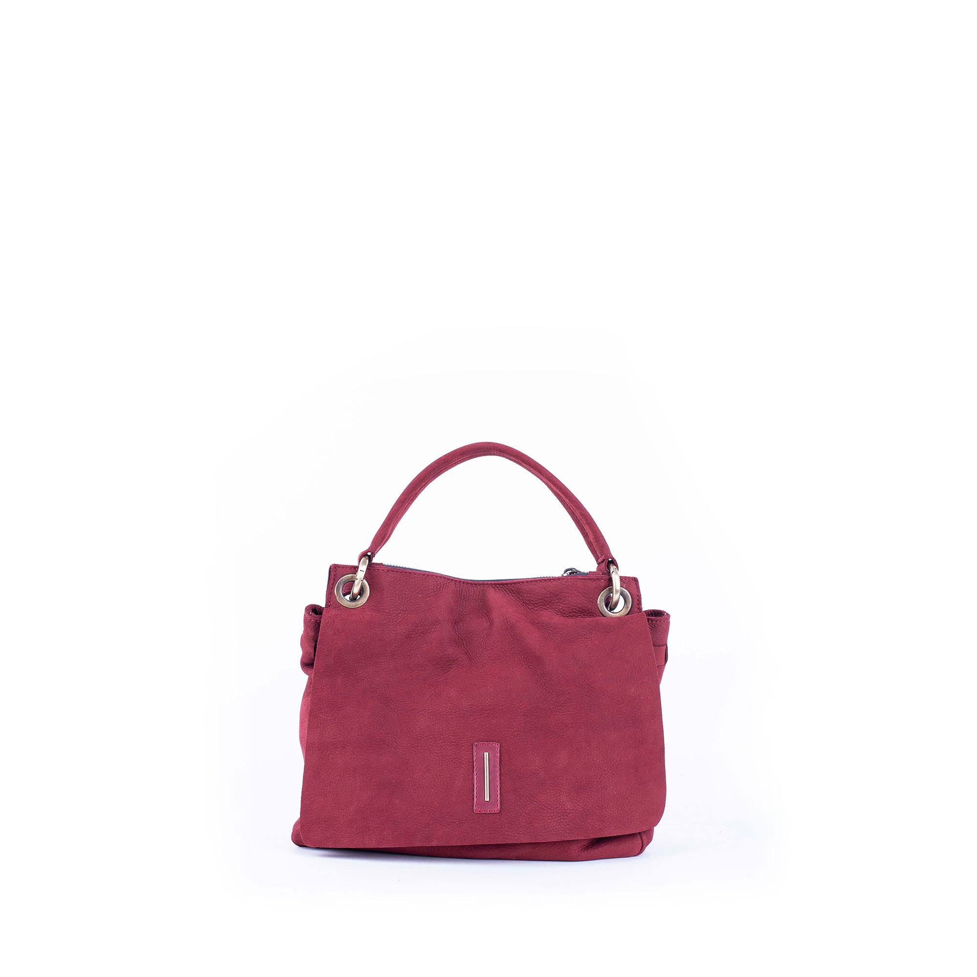 Sandy long beach rubino - borsa a tracolla piccola in pelle rossa - Marta Ray