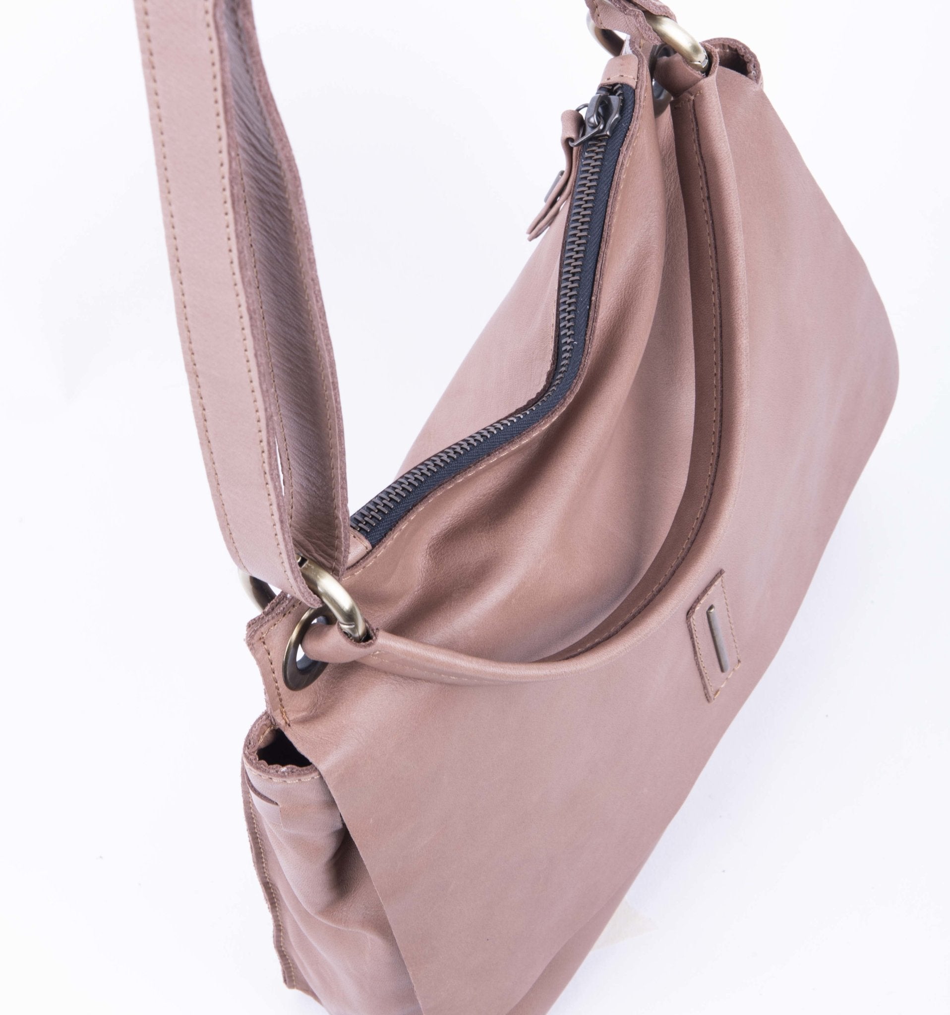 Sandy mousse cammeo - borsa a tracolla piccola in pelle rosa - Marta Ray