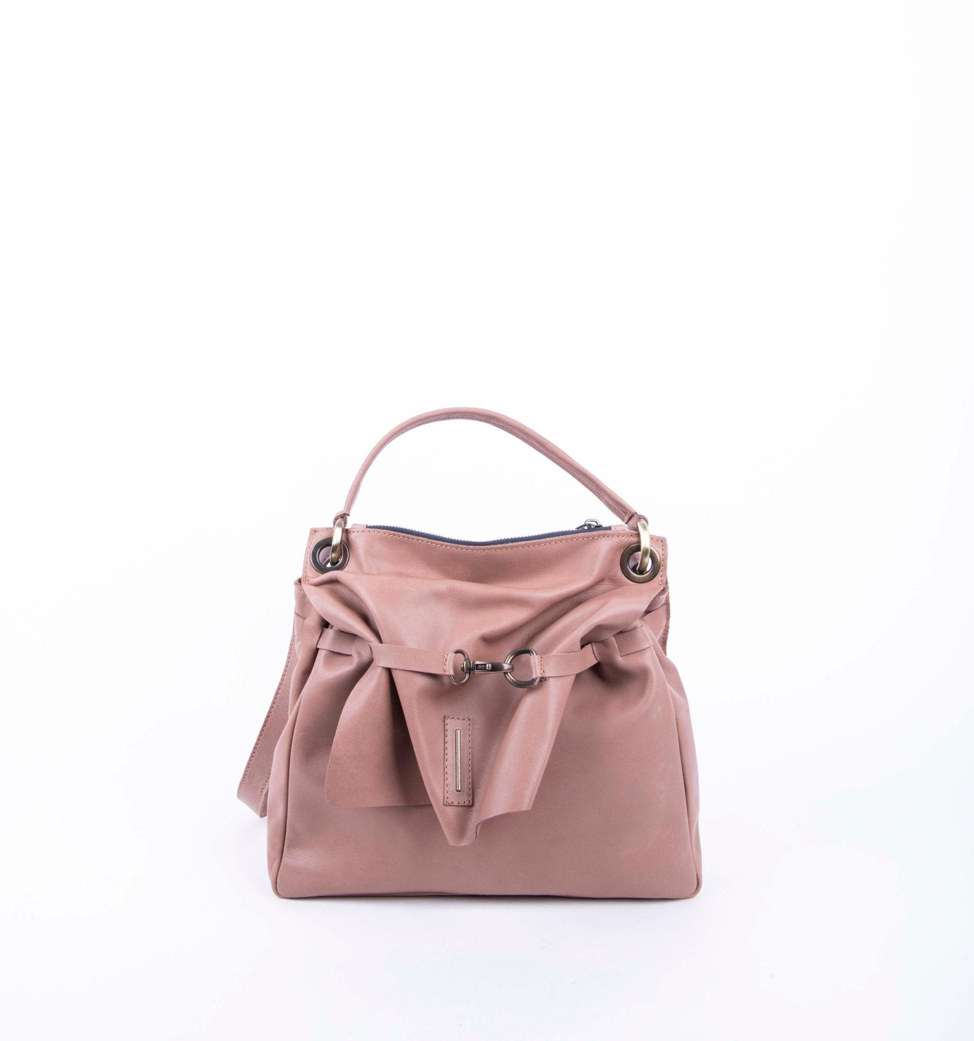 Sandy mousse cammeo - borsa a tracolla piccola in pelle rosa - Marta Ray