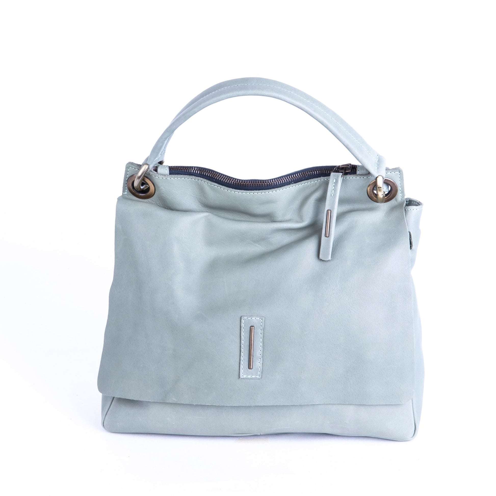 Sandy mousse edera - borsa a tracolla piccola in pelle verde - Marta Ray