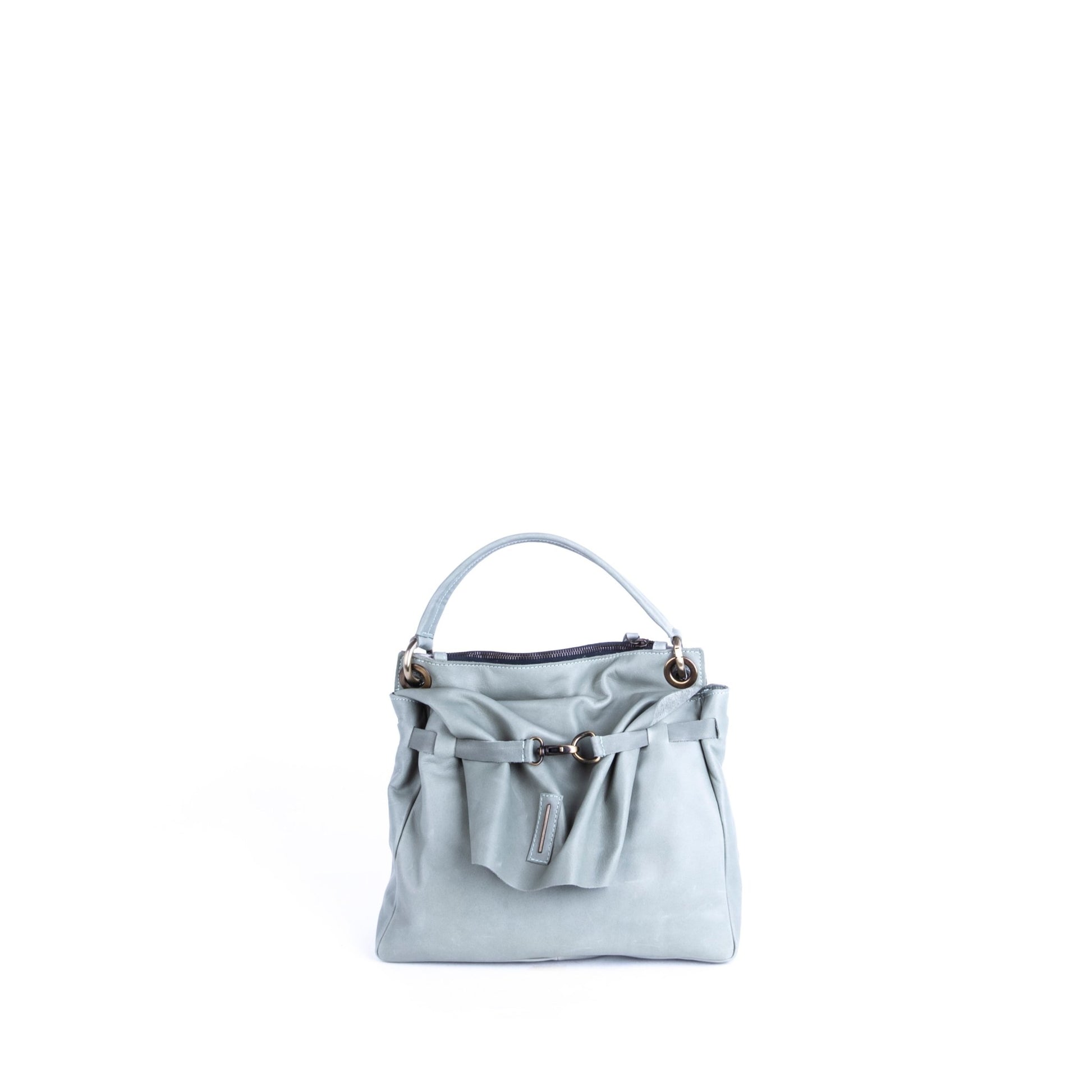 Sandy mousse edera - borsa a tracolla piccola in pelle verde - Marta Ray