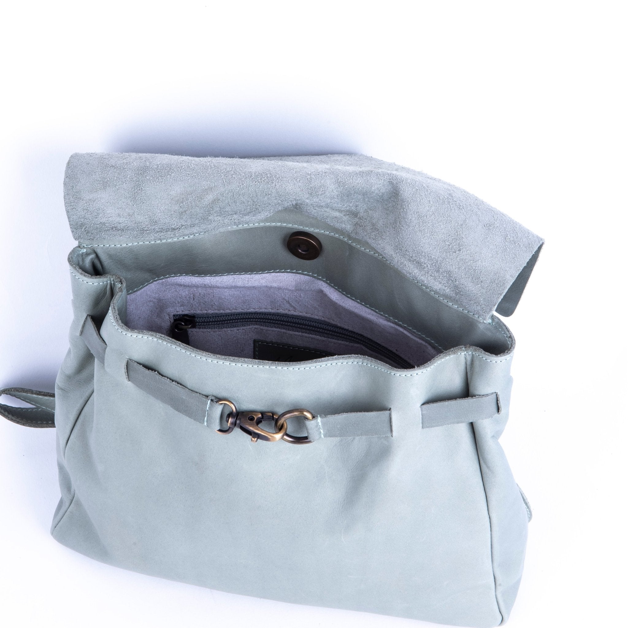 Sandy mousse edera - borsa a tracolla piccola in pelle verde - Marta Ray