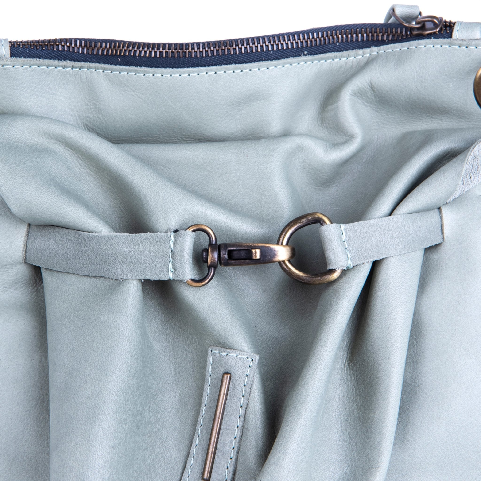 Sandy mousse edera - borsa a tracolla piccola in pelle verde - Marta Ray